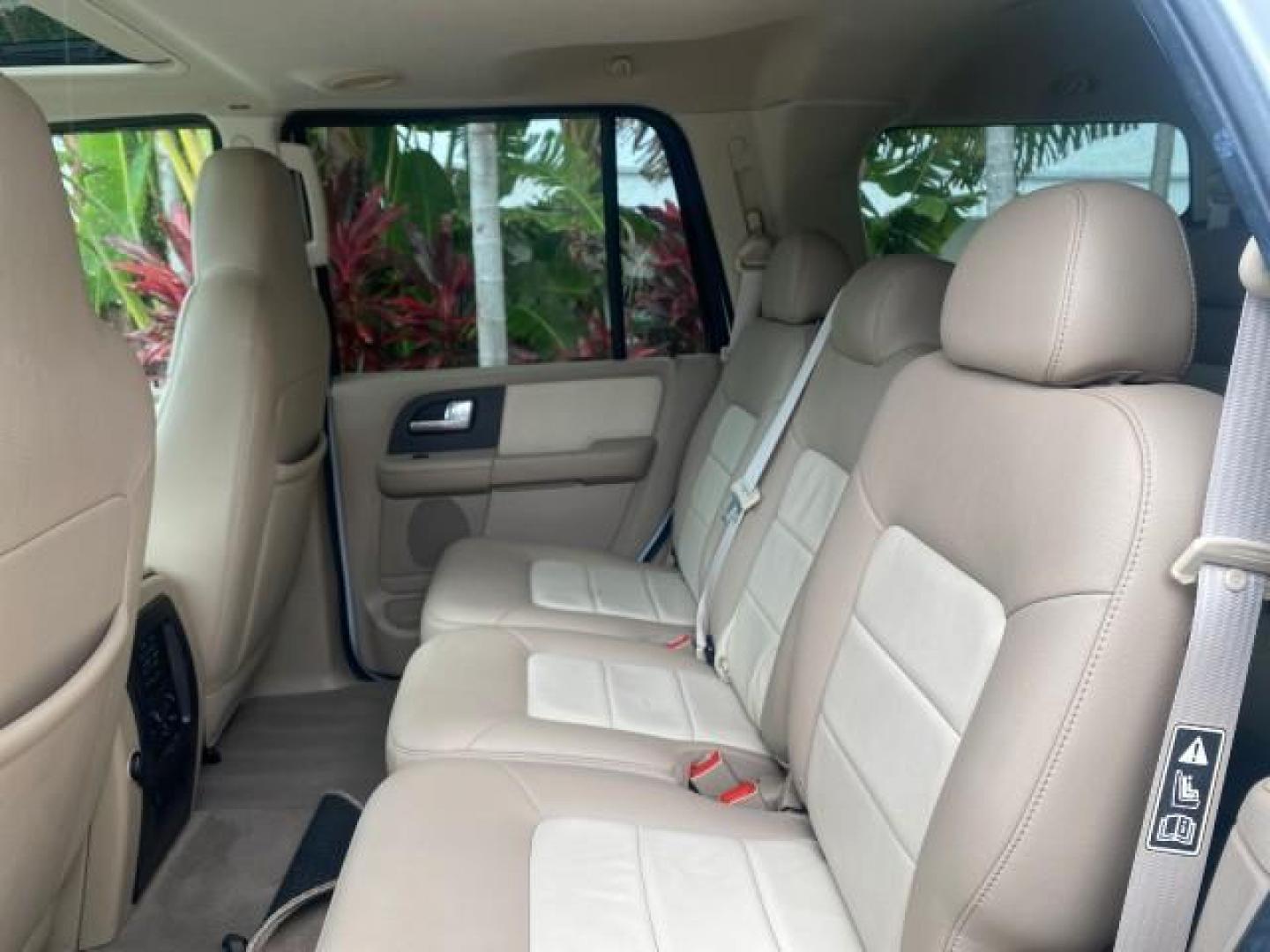 2003 Oxford White /Medium Parchment Ford Expedition Eddie Bauer 1 OWNER (1FMFU17L83L) with an 5.4L SOHC SEFI V8 Triton Engine engine, Automatic transmission, located at 4701 North Dixie Hwy, Pompano Beach, FL, 33064, (954) 422-2889, 26.240938, -80.123474 - OUR WEBPAGE FLORIDACARS1.COM HAS OVER 100 PHOTOS AND FREE CARFAX LINK 2003 FORD EXPEDITION EDDIE BAUER VIN: 1FMFU17L83LB96384 1 F M F U 1 7 L 8 3 L B 9 6 3 8 4 4 DOOR WAGON/SPORT UTILITY 5.4L V8 F SOHC 16V GASOLINE REAR WHEEL DRIVE Top Features Alloy Wheels Audiophile Sound System Front Seat Heaters - Photo#70