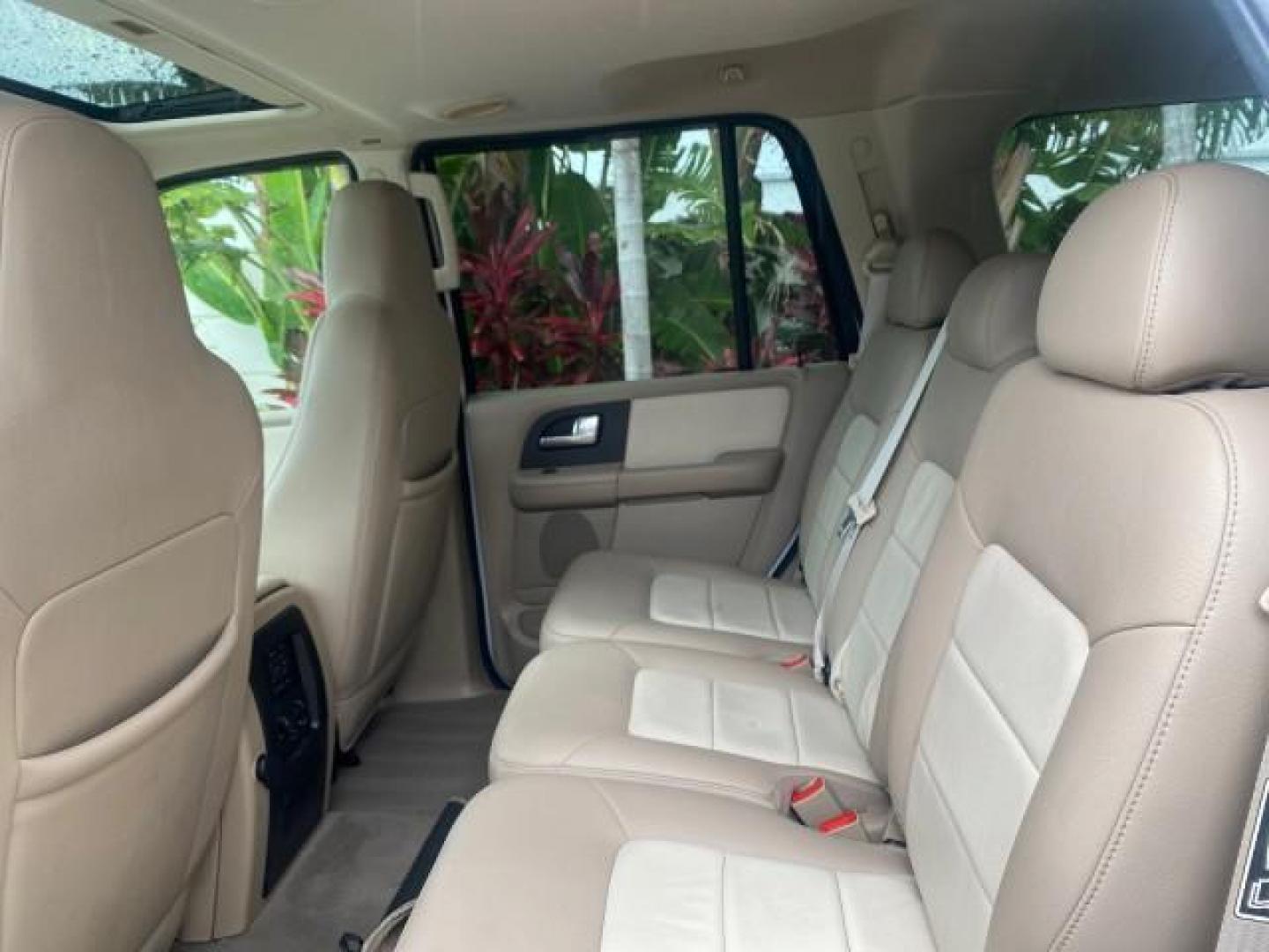 2003 Oxford White /Medium Parchment Ford Expedition Eddie Bauer 1 OWNER (1FMFU17L83L) with an 5.4L SOHC SEFI V8 Triton Engine engine, Automatic transmission, located at 4701 North Dixie Hwy, Pompano Beach, FL, 33064, (954) 422-2889, 26.240938, -80.123474 - OUR WEBPAGE FLORIDACARS1.COM HAS OVER 100 PHOTOS AND FREE CARFAX LINK 2003 FORD EXPEDITION EDDIE BAUER VIN: 1FMFU17L83LB96384 1 F M F U 1 7 L 8 3 L B 9 6 3 8 4 4 DOOR WAGON/SPORT UTILITY 5.4L V8 F SOHC 16V GASOLINE REAR WHEEL DRIVE Top Features Alloy Wheels Audiophile Sound System Front Seat Heaters - Photo#71