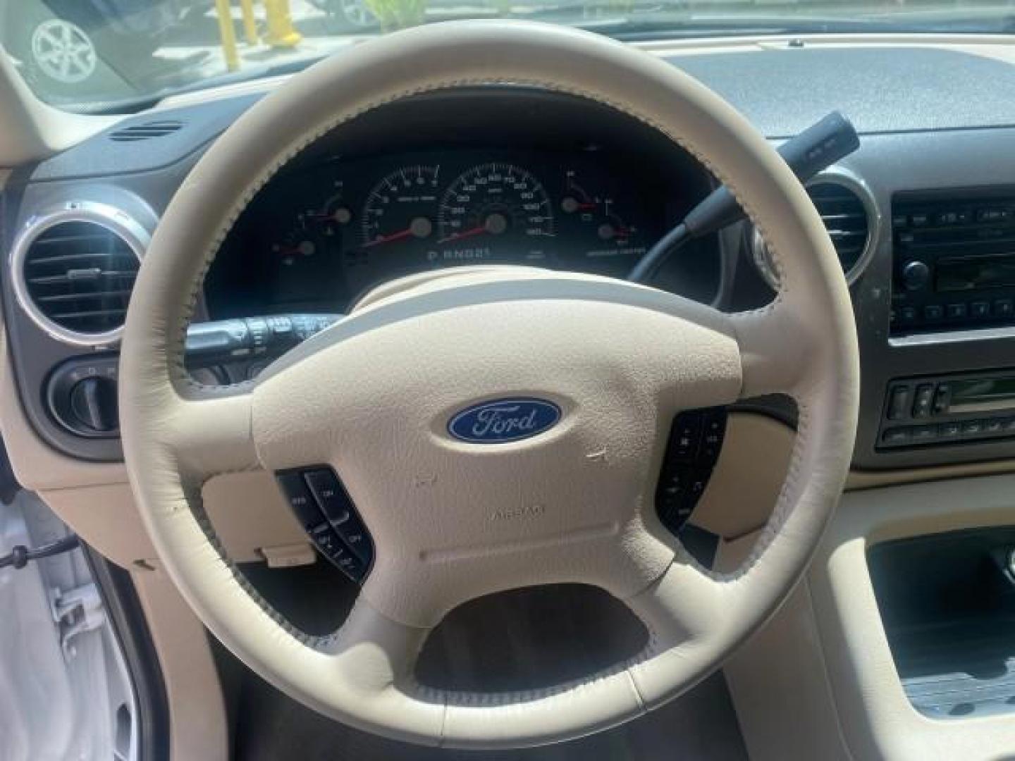 2003 Oxford White /Medium Parchment Ford Expedition Eddie Bauer 1 OWNER (1FMFU17L83L) with an 5.4L SOHC SEFI V8 Triton Engine engine, Automatic transmission, located at 4701 North Dixie Hwy, Pompano Beach, FL, 33064, (954) 422-2889, 26.240938, -80.123474 - OUR WEBPAGE FLORIDACARS1.COM HAS OVER 100 PHOTOS AND FREE CARFAX LINK 2003 FORD EXPEDITION EDDIE BAUER VIN: 1FMFU17L83LB96384 1 F M F U 1 7 L 8 3 L B 9 6 3 8 4 4 DOOR WAGON/SPORT UTILITY 5.4L V8 F SOHC 16V GASOLINE REAR WHEEL DRIVE Top Features Alloy Wheels Audiophile Sound System Front Seat Heaters - Photo#40