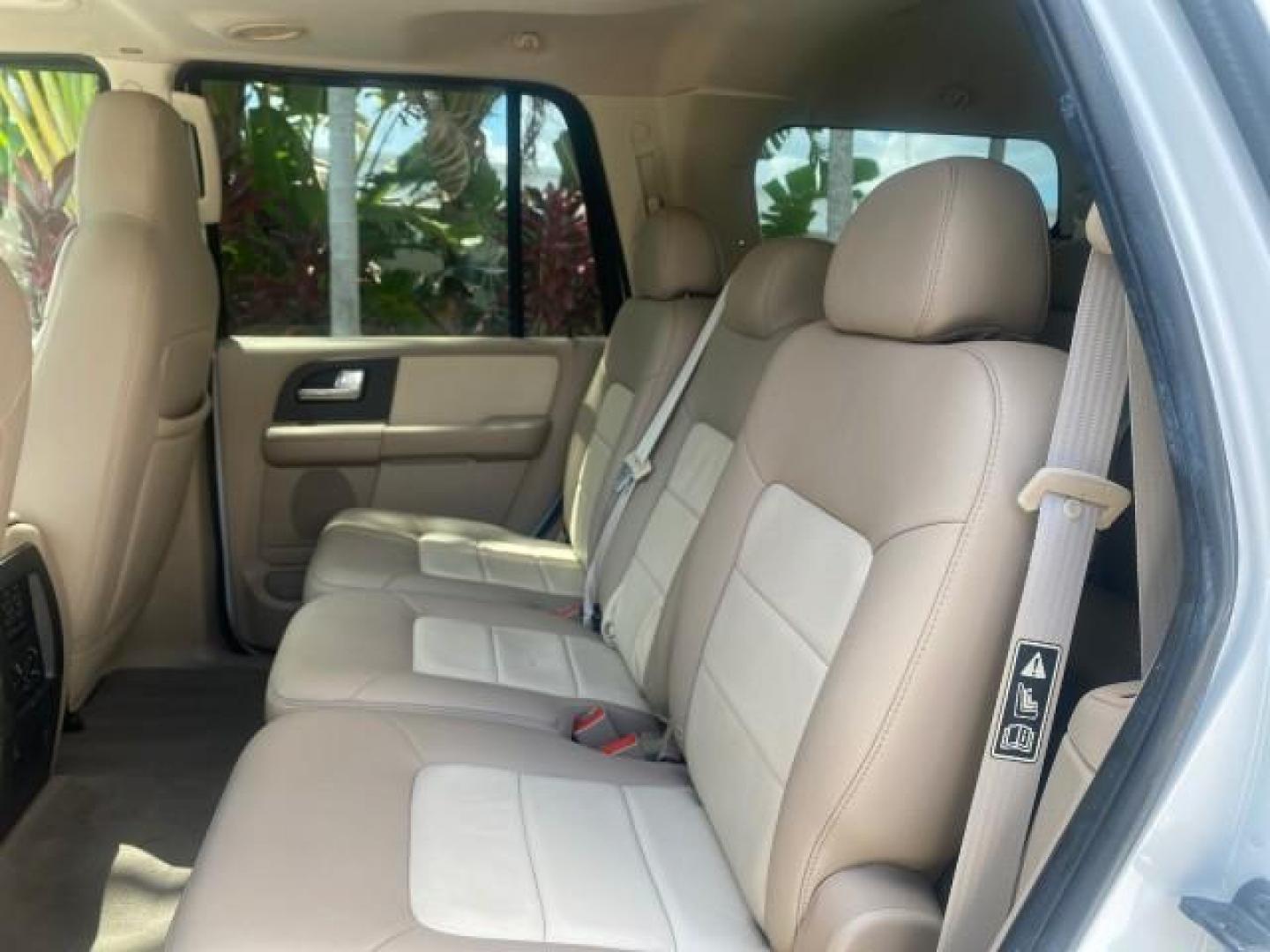 2003 Oxford White /Medium Parchment Ford Expedition Eddie Bauer 1 OWNER (1FMFU17L83L) with an 5.4L SOHC SEFI V8 Triton Engine engine, Automatic transmission, located at 4701 North Dixie Hwy, Pompano Beach, FL, 33064, (954) 422-2889, 26.240938, -80.123474 - OUR WEBPAGE FLORIDACARS1.COM HAS OVER 100 PHOTOS AND FREE CARFAX LINK 2003 FORD EXPEDITION EDDIE BAUER VIN: 1FMFU17L83LB96384 1 F M F U 1 7 L 8 3 L B 9 6 3 8 4 4 DOOR WAGON/SPORT UTILITY 5.4L V8 F SOHC 16V GASOLINE REAR WHEEL DRIVE Top Features Alloy Wheels Audiophile Sound System Front Seat Heaters - Photo#75