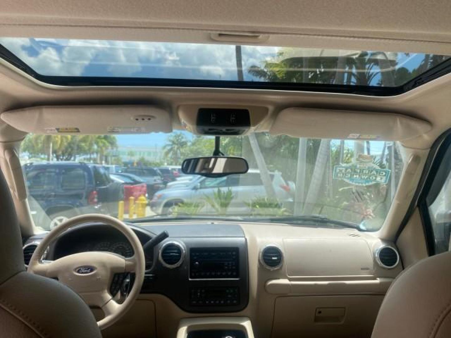 2003 Oxford White /Medium Parchment Ford Expedition Eddie Bauer 1 OWNER (1FMFU17L83L) with an 5.4L SOHC SEFI V8 Triton Engine engine, Automatic transmission, located at 4701 North Dixie Hwy, Pompano Beach, FL, 33064, (954) 422-2889, 26.240938, -80.123474 - OUR WEBPAGE FLORIDACARS1.COM HAS OVER 100 PHOTOS AND FREE CARFAX LINK 2003 FORD EXPEDITION EDDIE BAUER VIN: 1FMFU17L83LB96384 1 F M F U 1 7 L 8 3 L B 9 6 3 8 4 4 DOOR WAGON/SPORT UTILITY 5.4L V8 F SOHC 16V GASOLINE REAR WHEEL DRIVE Top Features Alloy Wheels Audiophile Sound System Front Seat Heaters - Photo#82