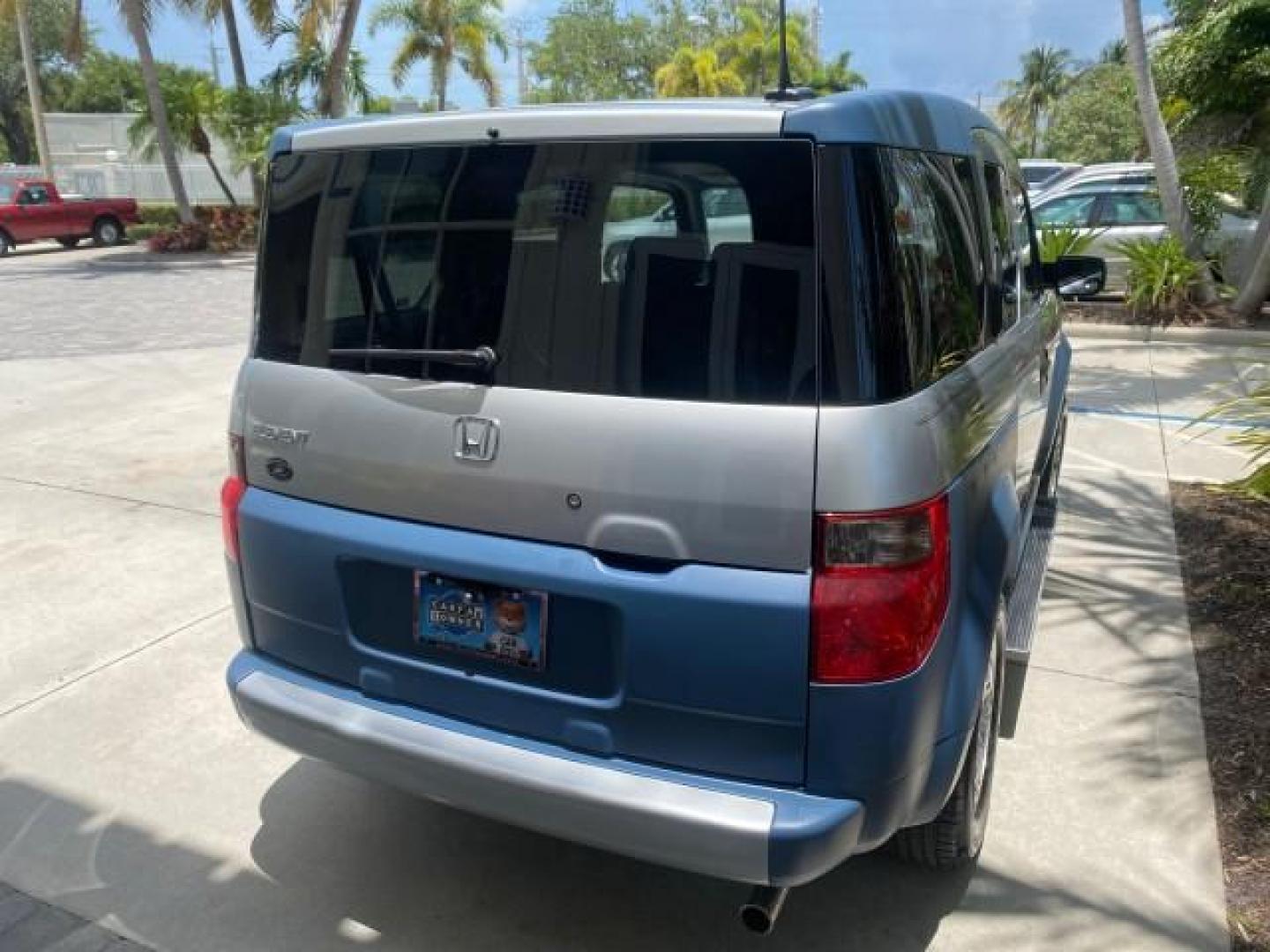 2006 Atomic Blue Metallic /Gray/Blue Honda Element EX LOW MILES 51,488 1 OWNER (5J6YH18666L) with an 2.4L DOHC MPFI 16-Valve i-VTEC I4 Engine engine, Automatic transmission, located at 4701 North Dixie Hwy, Pompano Beach, FL, 33064, (954) 422-2889, 26.240938, -80.123474 - OUR WEBPAGE FLORIDACARS1.COM HAS OVER 100 PHOTOS AND FREE CARFAX LINK 2006 HONDA ELEMENT EX AUTO CHECK 1 OWNER VIN: 5J6YH18666L014478 5 J 6 Y H 1 8 6 6 6 L 0 1 4 4 7 8 4 DOOR WAGON/SPORT UTILITY 2.4L I4 F DOHC 16V GASOLINE FRONT WHEEL DRIVE Top Features Alloy Wheels Bluetooth Technology Cloth Seats - Photo#75