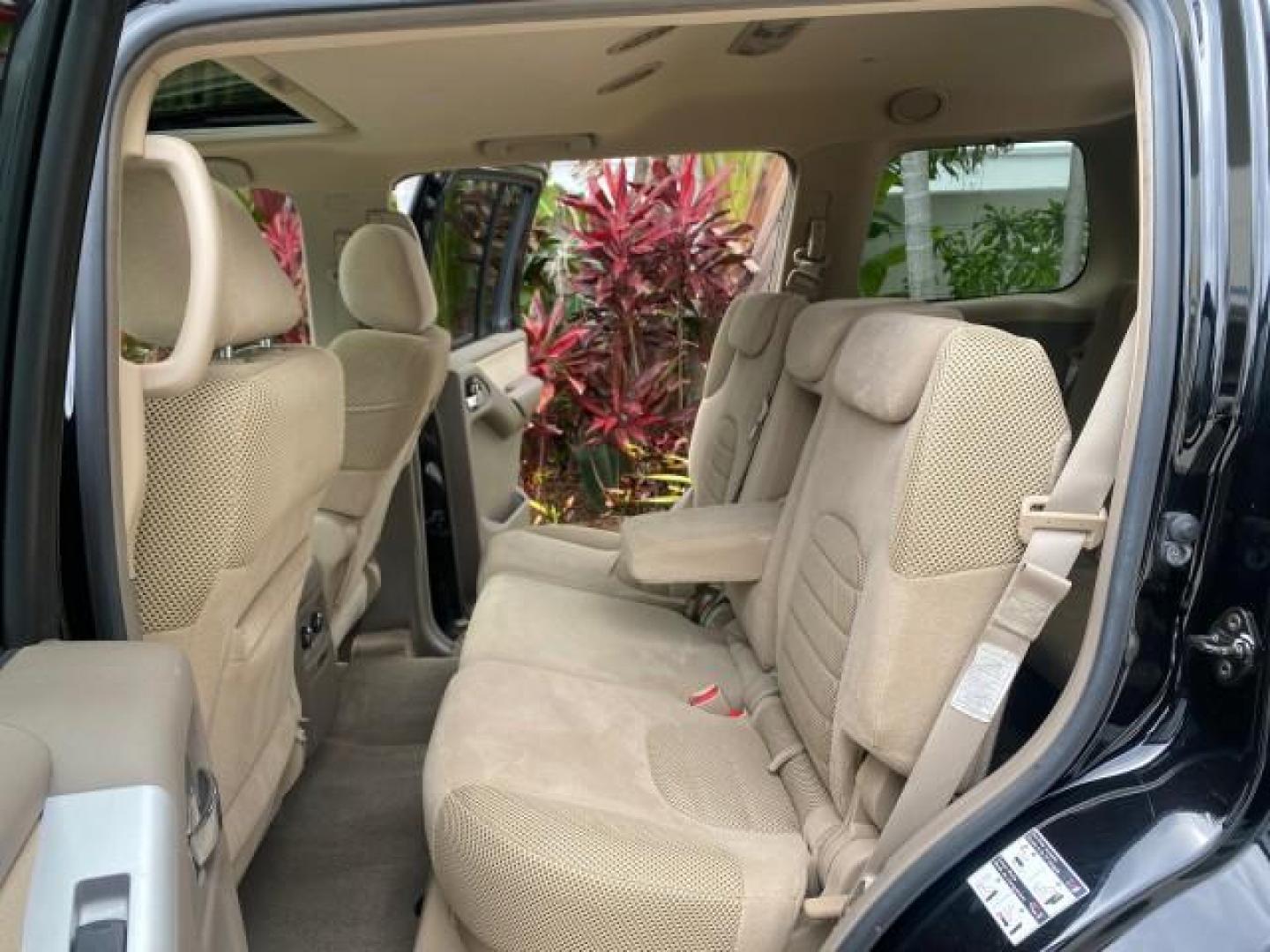 2008 Super Black Metallic /Cafe Latte Nissan Pathfinder 4X4 SE 1 OWNER LOW MILES 52,889 (5N1AR18B58C) with an 4.0L DOHC 24-Valve V6 Engine engine, Automatic transmission, located at 4701 North Dixie Hwy, Pompano Beach, FL, 33064, (954) 422-2889, 26.240938, -80.123474 - OUR WEBPAGE FLORIDACARS1.COM HAS OVER 100 PHOTOS AND FREE CARFAX LINK 2008 NISSAN PATHFINDER S VIN: 5N1AR18B58C629944 5 N 1 A R 1 8 B 5 8 C 6 2 9 9 4 4 4 DOOR WAGON/SPORT UTILITY 4.0L V6 F DOHC 24V GASOLINE ALL WHEEL DRIVE Top Features 4WD/AWD Alloy Wheels BOSE Sound System Cloth Seats Fold-Away Thi - Photo#14