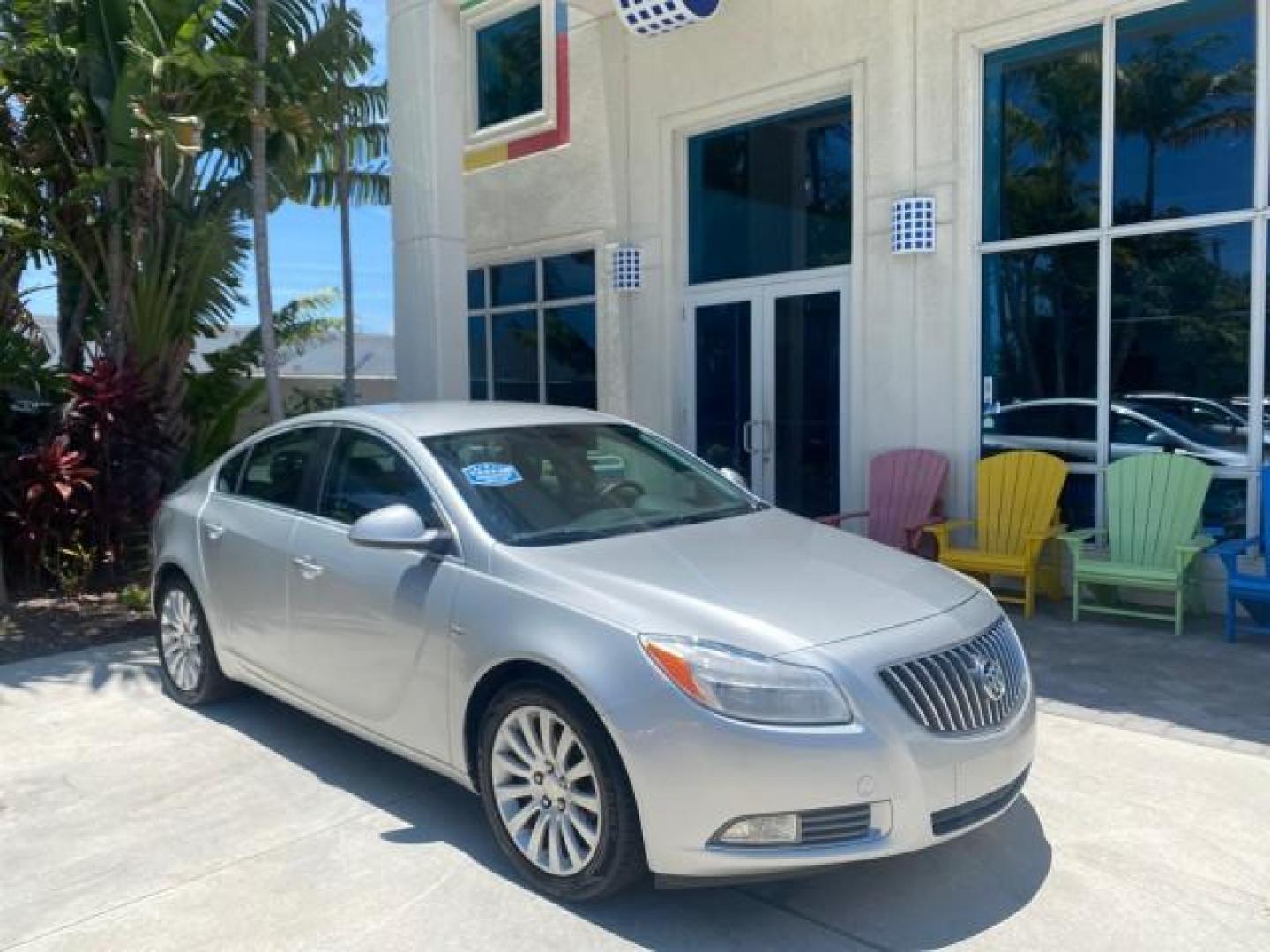 2011 Quicksilver Metallic /Ebony Buick Regal CXL LOW MILES 66,819 (W04GN5EC3B1) with an 2.4L Ecotec DOHC 4-Cyl SIDI Spark Ignition DI Engine engine, Automatic transmission, located at 4701 North Dixie Hwy, Pompano Beach, FL, 33064, (954) 422-2889, 26.240938, -80.123474 - OUR WEBPAGE FLORIDACARS1.COM HAS OVER 100 PHOTOS AND FREE CARFAX LINK 2011 BUICK REGAL CXL VIN: W04GN5EC3B1005460 W 0 4 G N 5 E C 3 B 1 0 0 5 4 6 0 SEDAN 4 DR 2.4L I4 F DOHC 16V 30 MPG GASOLINE FRONT WHEEL DRIVE Top Features Alloy Wheels Bluetooth Technology Comfort Package Convenience Package Front - Photo#1