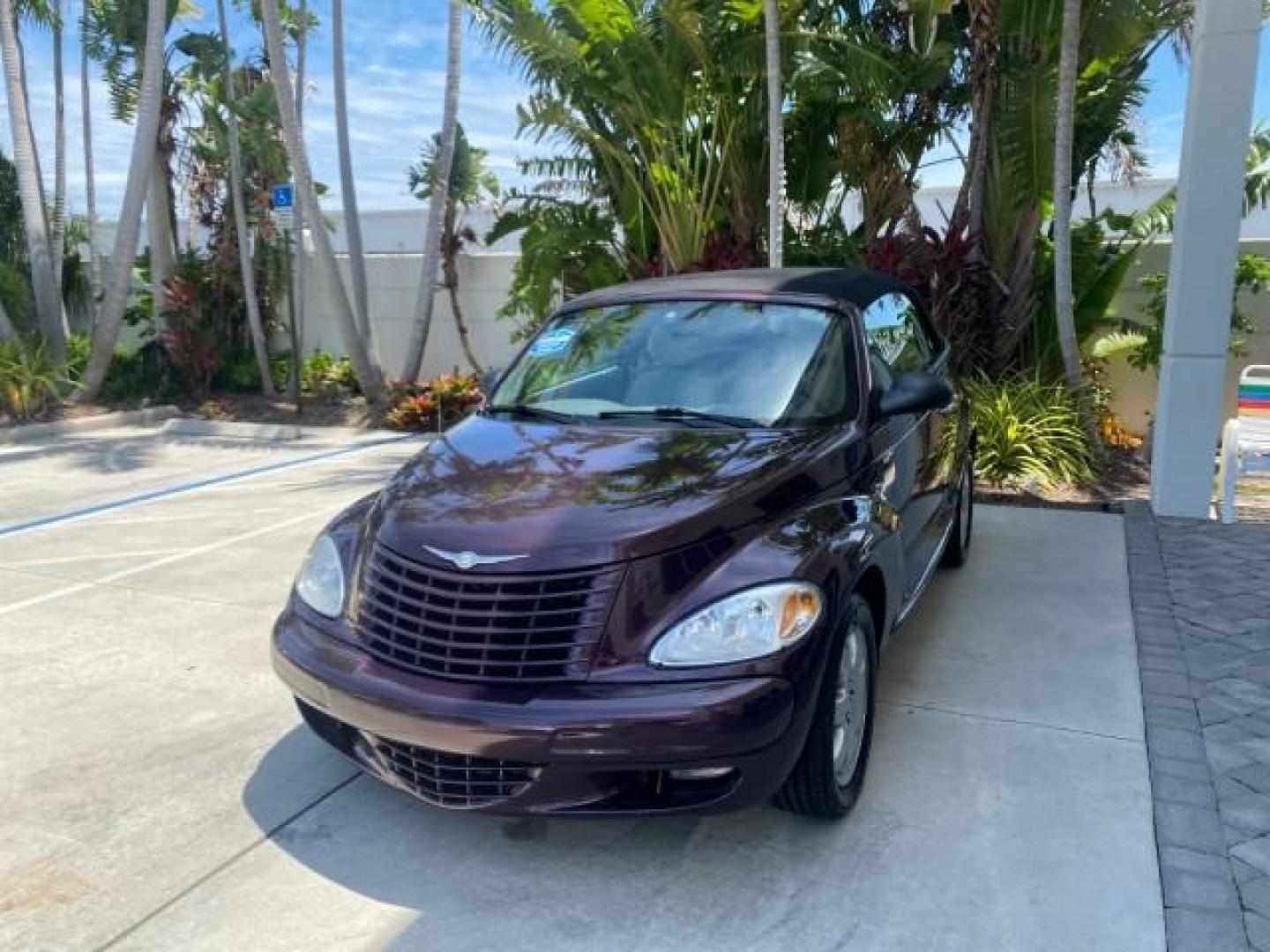 2005 Dark Plum Pearl /Taupe/Pearl Beige Chrysler PT Cruiser TURBO CONV LOW MILES 28,028 (3C3AY55E65T) with an 2.4L DOHC 16-Valve Turbo I4 Engine engine, Automatic transmission, located at 4701 North Dixie Hwy, Pompano Beach, FL, 33064, (954) 422-2889, 26.240938, -80.123474 - OUR WEBPAGE FLORIDACARS1.COM HAS OVER 100 PHOTOS AND FREE CARFAX LINK 2005 CHRYSLER PT CRUISER TOURING LEATHER LOADED VERY NICE NONSMOKER VIN: 3C3AY55E65T518675 3 C 3 A Y 5 5 E 6 5 T 5 1 8 6 7 5 CONVERTIBLE 2.4L I4 F DOHC 16V GASOLINE FRONT WHEEL DRIVE Top Features Alloy Wheels Leather Seats Satelli - Photo#3