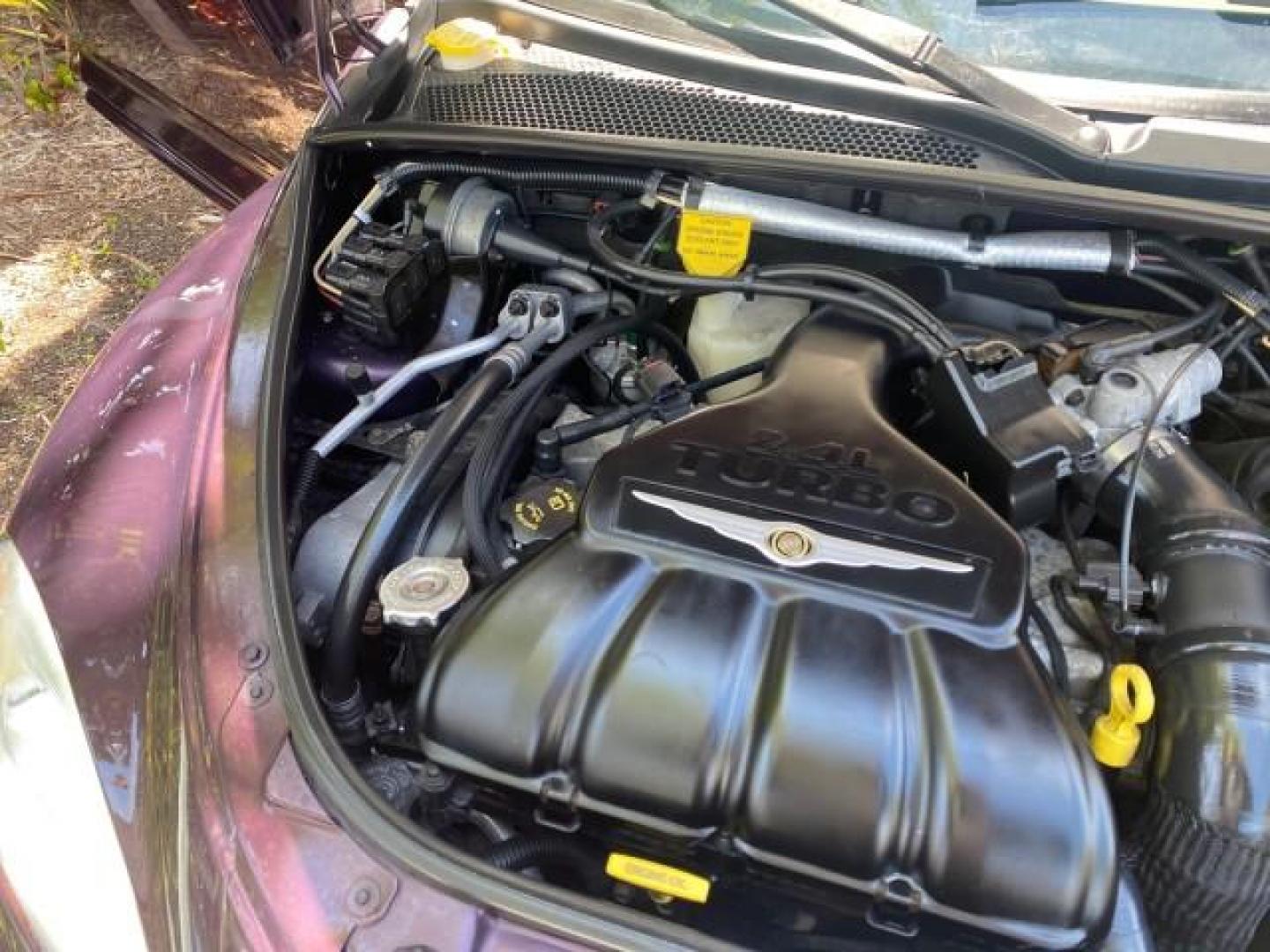 2005 Dark Plum Pearl /Taupe/Pearl Beige Chrysler PT Cruiser TURBO CONV LOW MILES 28,028 (3C3AY55E65T) with an 2.4L DOHC 16-Valve Turbo I4 Engine engine, Automatic transmission, located at 4701 North Dixie Hwy, Pompano Beach, FL, 33064, (954) 422-2889, 26.240938, -80.123474 - OUR WEBPAGE FLORIDACARS1.COM HAS OVER 100 PHOTOS AND FREE CARFAX LINK 2005 CHRYSLER PT CRUISER TOURING LEATHER LOADED VERY NICE NONSMOKER VIN: 3C3AY55E65T518675 3 C 3 A Y 5 5 E 6 5 T 5 1 8 6 7 5 CONVERTIBLE 2.4L I4 F DOHC 16V GASOLINE FRONT WHEEL DRIVE Top Features Alloy Wheels Leather Seats Satelli - Photo#25