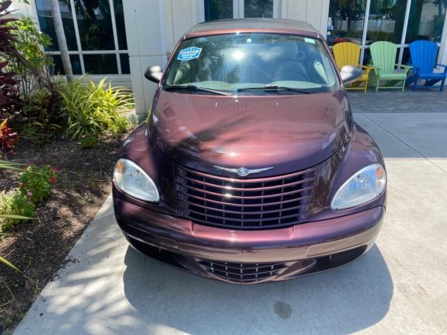 2005 Dark Plum Pearl /Taupe/Pearl Beige Chrysler PT Cruiser TURBO CONV LOW MILES 28,028 (3C3AY55E65T) with an 2.4L DOHC 16-Valve Turbo I4 Engine engine, Automatic transmission, located at 4701 North Dixie Hwy, Pompano Beach, FL, 33064, (954) 422-2889, 26.240938, -80.123474 - OUR WEBPAGE FLORIDACARS1.COM HAS OVER 100 PHOTOS AND FREE CARFAX LINK 2005 CHRYSLER PT CRUISER TOURING LEATHER LOADED VERY NICE NONSMOKER VIN: 3C3AY55E65T518675 3 C 3 A Y 5 5 E 6 5 T 5 1 8 6 7 5 CONVERTIBLE 2.4L I4 F DOHC 16V GASOLINE FRONT WHEEL DRIVE Top Features Alloy Wheels Leather Seats Satelli - Photo#99