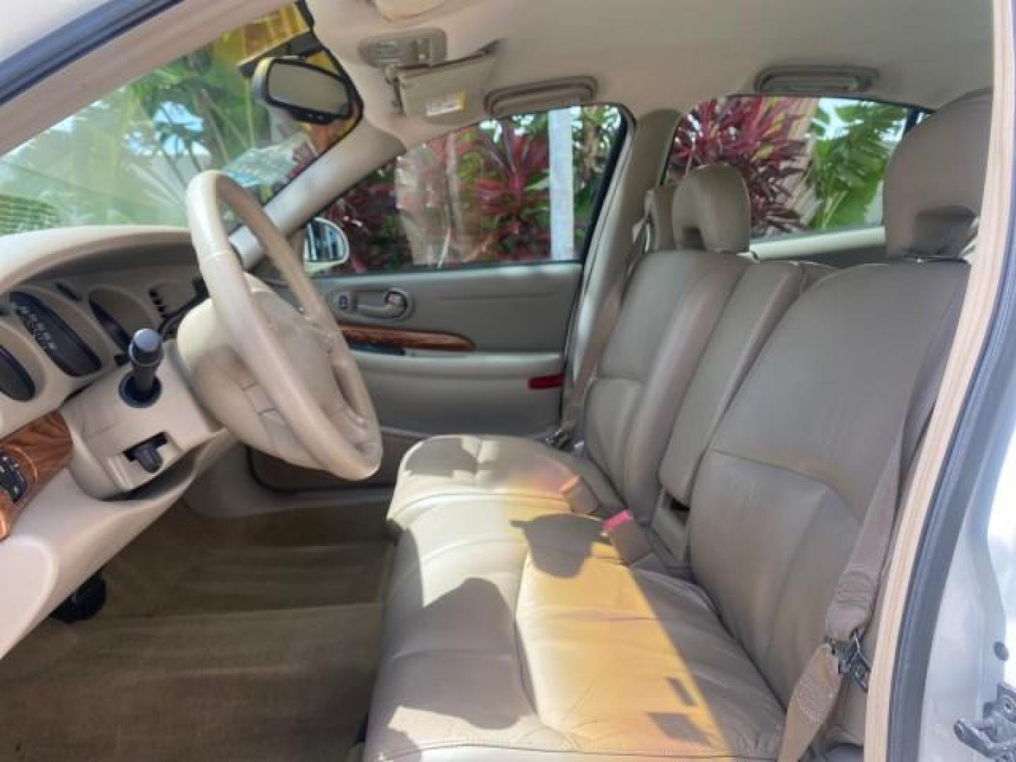 2003 White /Taupe Buick LeSabre Custom LOW MILES 32,880 1 OWNER (1G4HP54K63U) with an 3.8L 3800 V6 SFI Engine engine, Automatic transmission, located at 4701 North Dixie Hwy, Pompano Beach, FL, 33064, (954) 422-2889, 26.240938, -80.123474 - OUR WEBPAGE FLORIDACARS1.COM HAS OVER 100 PHOTOS AND FREE CARFAX LINK 2003 BUICK LESABRE CUSTOM VIN: 1G4HP54K63U139534 1 G 4 H P 5 4 K 6 3 U 1 3 9 5 3 4 SEDAN 4 DR 3.8L V6 F 12V 29 mpg GASOLINE FRONT WHEEL DRIVE Top Features Alloy Wheels Cloth Seats Leather Seats Luxury Package Basic Features ABS Br - Photo#33