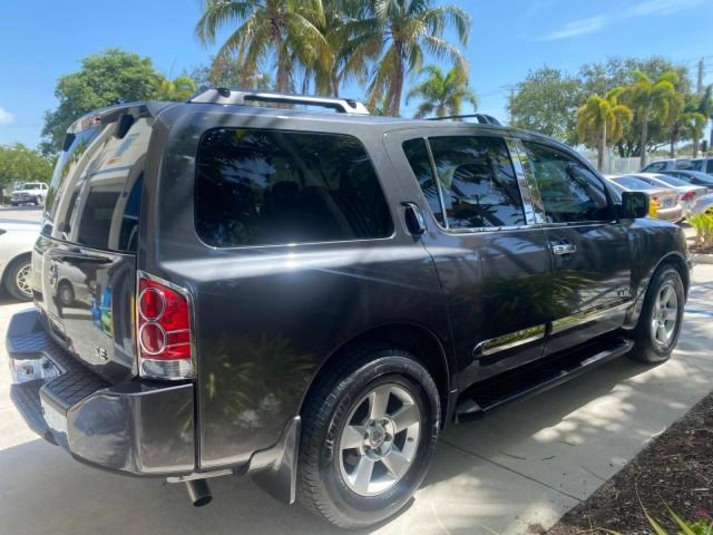 2006 Smoke Metallic /Graphite/Titanium Nissan Armada SE 21 SERVICES NO ACCIDENTS (5N1AA08A96N) with an 5.6L DOHC 32-Valve Endurance V8 Engine engine, Automatic transmission, located at 4701 North Dixie Hwy, Pompano Beach, FL, 33064, (954) 422-2889, 26.240938, -80.123474 - OUR WEBPAGE FLORIDACARS1.COM HAS OVER 100 PHOTOS AND FREE CARFAX LINK 2006 NISSAN ARMADA SE VIN: 5N1AA08A96N736506 5 N 1 A A 0 8 A 9 6 N 7 3 6 5 0 6 4 DOOR WAGON/SPORT UTILITY 5.6L V8 F DOHC 32V GASOLINE REAR WHEEL DRIVE Top Features Alloy Wheels Cloth Seats Fold-Away Third Row Parking Sensors Rear - Photo#7