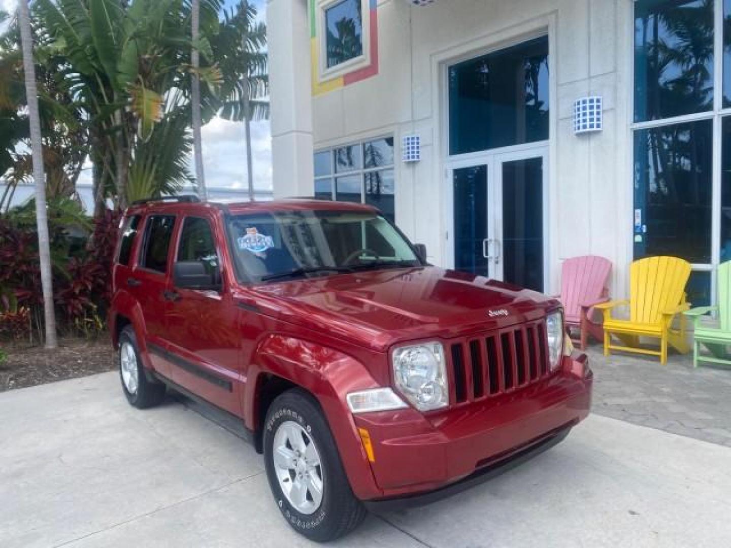 2010 Inferno Red Crystal Pearl /Dark slate gray Jeep Liberty Sport 1 OWNER LOW MILES 46,939 (1J4PP2GK4AW) with an 3.7L V6 Engine engine, Automatic transmission, located at 4701 North Dixie Hwy, Pompano Beach, FL, 33064, (954) 422-2889, 26.240938, -80.123474 - OUR WEBPAGE FLORIDACARS1.COM HAS OVER 100 PHOTOS AND FREE CARFAX LINK 2010 JEEP LIBERTY SPORT VIN: 1J4PP2GK4AW173185 1 J 4 P P 2 G K 4 A W 1 7 3 1 8 5 4 DOOR WAGON/SPORT UTILITY 3.7L V6 F SOHC 12V GASOLINE REAR WHEEL DRIVE Top Features Alloy Wheels Cloth Seats Running Boards Satellite Radio Ready To - Photo#1