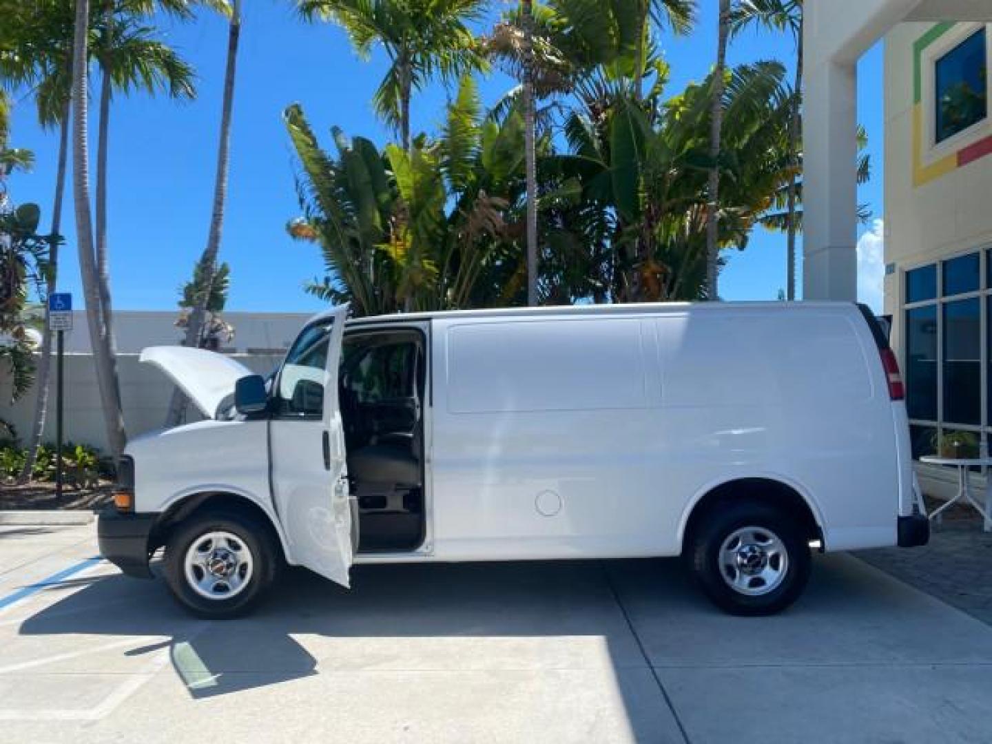 2004 Summit White /Medium Dark Pewter GMC Savana Cargo Van 1 OWNER FL (1GTFG15X141) with an 4.3L Vortec 4300 V6 MFI Engine engine, Automatic transmission, located at 4701 North Dixie Hwy, Pompano Beach, FL, 33064, (954) 422-2889, 26.240938, -80.123474 - OUR WEBPAGE FLORIDACARS1.COM HAS OVER 100 PHOTOS AND FREE CARFAX LINK 2004 GMC SAVANA 1500 THIS VAN IS LIKE NEW! VIN: 1GTFG15X141181482 1 G T F G 1 5 X 1 4 1 1 8 1 4 8 2 VAN 4.3L V6 F GASOLINE REAR WHEEL DRIVE Top Features Conversion Van Vinyl Seats Basic Features ABS Brakes AM/FM Stereo Air Conditi - Photo#8