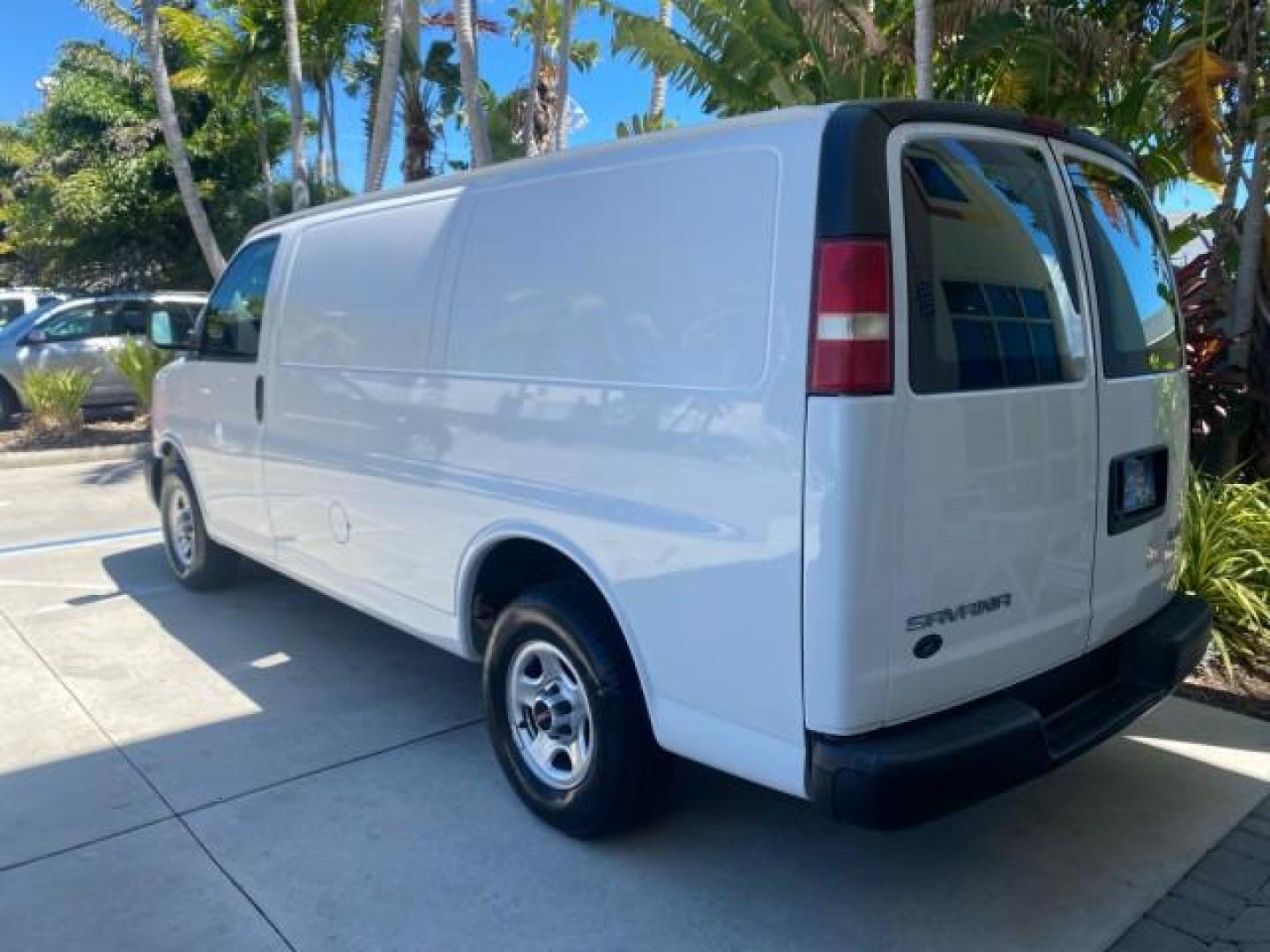 2004 Summit White /Medium Dark Pewter GMC Savana Cargo Van 1 OWNER FL (1GTFG15X141) with an 4.3L Vortec 4300 V6 MFI Engine engine, Automatic transmission, located at 4701 North Dixie Hwy, Pompano Beach, FL, 33064, (954) 422-2889, 26.240938, -80.123474 - OUR WEBPAGE FLORIDACARS1.COM HAS OVER 100 PHOTOS AND FREE CARFAX LINK 2004 GMC SAVANA 1500 THIS VAN IS LIKE NEW! VIN: 1GTFG15X141181482 1 G T F G 1 5 X 1 4 1 1 8 1 4 8 2 VAN 4.3L V6 F GASOLINE REAR WHEEL DRIVE Top Features Conversion Van Vinyl Seats Basic Features ABS Brakes AM/FM Stereo Air Conditi - Photo#70