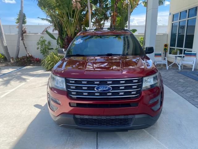 2016 Ruby Red Metallic Tinted Clearcoat /Medium Light Camel Ford Explorer LOW MILES 65,701 1 OWNER FL 3RD ROW (1FM5K7BH0GG) with an 2.3L 4-Cyl Engine engine, Automatic transmission, located at 4701 North Dixie Hwy, Pompano Beach, FL, 33064, (954) 422-2889, 26.240938, -80.123474 - OUR WEBPAGE FLORIDACARS1.COM HAS OVER 100 PHOTOS AND FREE CARFAX LINK 2016 FORD EXPLORER VIN: 1FM5K7BH0GGD22095 1 F M 5 K 7 B H 0 G G D 2 2 0 9 5 4 DOOR WAGON/SPORT UTILITY 2.3L I4 F DOHC 16V GASOLINE FRONT WHEEL DRIVE Features ABS Brakes Air Conditioning Alloy Wheels AM/FM Stereo Automatic Transmis - Photo#2