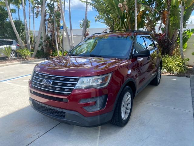 2016 Ruby Red Metallic Tinted Clearcoat /Medium Light Camel Ford Explorer LOW MILES 65,701 1 OWNER FL 3RD ROW (1FM5K7BH0GG) with an 2.3L 4-Cyl Engine engine, Automatic transmission, located at 4701 North Dixie Hwy, Pompano Beach, FL, 33064, (954) 422-2889, 26.240938, -80.123474 - OUR WEBPAGE FLORIDACARS1.COM HAS OVER 100 PHOTOS AND FREE CARFAX LINK 2016 FORD EXPLORER VIN: 1FM5K7BH0GGD22095 1 F M 5 K 7 B H 0 G G D 2 2 0 9 5 4 DOOR WAGON/SPORT UTILITY 2.3L I4 F DOHC 16V GASOLINE FRONT WHEEL DRIVE Features ABS Brakes Air Conditioning Alloy Wheels AM/FM Stereo Automatic Transmis - Photo#3
