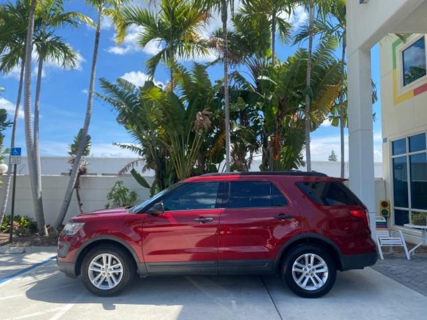 2016 Ruby Red Metallic Tinted Clearcoat /Medium Light Camel Ford Explorer LOW MILES 65,688 1 OWNER FL 3RD ROW (1FM5K7BH0GG) with an 2.3L 4-Cyl Engine engine, Automatic transmission, located at 4701 North Dixie Hwy, Pompano Beach, FL, 33064, (954) 422-2889, 26.240938, -80.123474 - OUR WEBPAGE FLORIDACARS1.COM HAS OVER 100 PHOTOS AND FREE CARFAX LINK 2016 FORD EXPLORER VIN: 1FM5K7BH0GGD22095 1 F M 5 K 7 B H 0 G G D 2 2 0 9 5 4 DOOR WAGON/SPORT UTILITY 2.3L I4 F DOHC 16V GASOLINE FRONT WHEEL DRIVE Features ABS Brakes Air Conditioning Alloy Wheels AM/FM Stereo Automatic Transmis - Photo#4