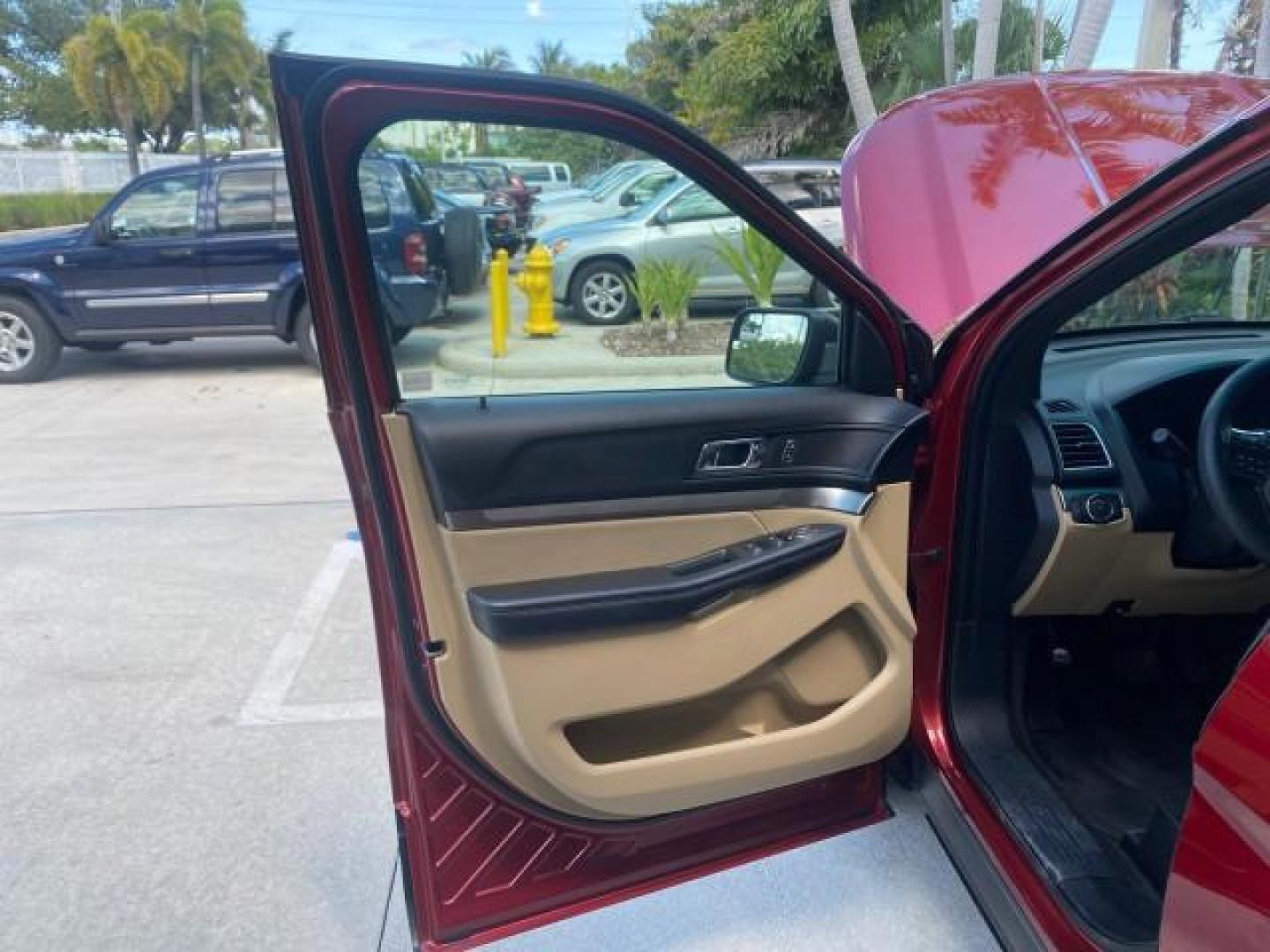 2016 Ruby Red Metallic Tinted Clearcoat /Medium Light Camel Ford Explorer LOW MILES 65,688 1 OWNER FL 3RD ROW (1FM5K7BH0GG) with an 2.3L 4-Cyl Engine engine, Automatic transmission, located at 4701 North Dixie Hwy, Pompano Beach, FL, 33064, (954) 422-2889, 26.240938, -80.123474 - OUR WEBPAGE FLORIDACARS1.COM HAS OVER 100 PHOTOS AND FREE CARFAX LINK 2016 FORD EXPLORER VIN: 1FM5K7BH0GGD22095 1 F M 5 K 7 B H 0 G G D 2 2 0 9 5 4 DOOR WAGON/SPORT UTILITY 2.3L I4 F DOHC 16V GASOLINE FRONT WHEEL DRIVE Features ABS Brakes Air Conditioning Alloy Wheels AM/FM Stereo Automatic Transmis - Photo#9