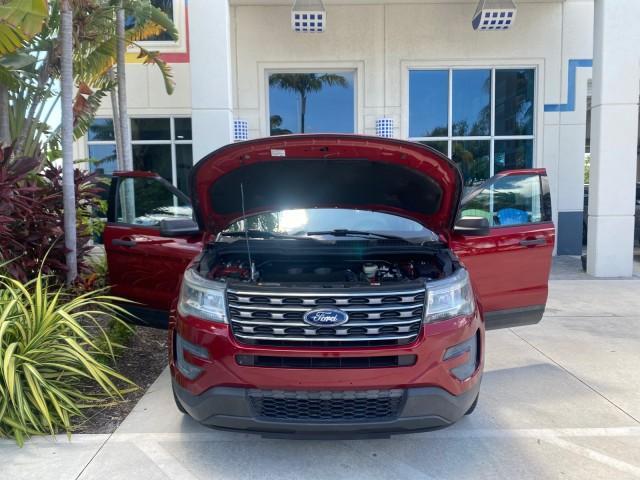 2016 Ruby Red Metallic Tinted Clearcoat /Medium Light Camel Ford Explorer LOW MILES 65,701 1 OWNER FL 3RD ROW (1FM5K7BH0GG) with an 2.3L 4-Cyl Engine engine, Automatic transmission, located at 4701 North Dixie Hwy, Pompano Beach, FL, 33064, (954) 422-2889, 26.240938, -80.123474 - OUR WEBPAGE FLORIDACARS1.COM HAS OVER 100 PHOTOS AND FREE CARFAX LINK 2016 FORD EXPLORER VIN: 1FM5K7BH0GGD22095 1 F M 5 K 7 B H 0 G G D 2 2 0 9 5 4 DOOR WAGON/SPORT UTILITY 2.3L I4 F DOHC 16V GASOLINE FRONT WHEEL DRIVE Features ABS Brakes Air Conditioning Alloy Wheels AM/FM Stereo Automatic Transmis - Photo#16
