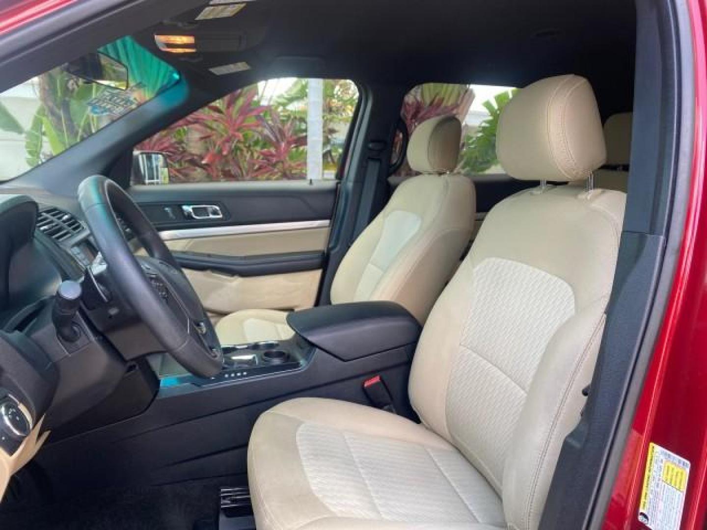 2016 Ruby Red Metallic Tinted Clearcoat /Medium Light Camel Ford Explorer LOW MILES 65,688 1 OWNER FL 3RD ROW (1FM5K7BH0GG) with an 2.3L 4-Cyl Engine engine, Automatic transmission, located at 4701 North Dixie Hwy, Pompano Beach, FL, 33064, (954) 422-2889, 26.240938, -80.123474 - OUR WEBPAGE FLORIDACARS1.COM HAS OVER 100 PHOTOS AND FREE CARFAX LINK 2016 FORD EXPLORER VIN: 1FM5K7BH0GGD22095 1 F M 5 K 7 B H 0 G G D 2 2 0 9 5 4 DOOR WAGON/SPORT UTILITY 2.3L I4 F DOHC 16V GASOLINE FRONT WHEEL DRIVE Features ABS Brakes Air Conditioning Alloy Wheels AM/FM Stereo Automatic Transmis - Photo#32