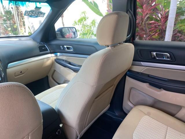 2016 Ruby Red Metallic Tinted Clearcoat /Medium Light Camel Ford Explorer LOW MILES 65,701 1 OWNER FL 3RD ROW (1FM5K7BH0GG) with an 2.3L 4-Cyl Engine engine, Automatic transmission, located at 4701 North Dixie Hwy, Pompano Beach, FL, 33064, (954) 422-2889, 26.240938, -80.123474 - OUR WEBPAGE FLORIDACARS1.COM HAS OVER 100 PHOTOS AND FREE CARFAX LINK 2016 FORD EXPLORER VIN: 1FM5K7BH0GGD22095 1 F M 5 K 7 B H 0 G G D 2 2 0 9 5 4 DOOR WAGON/SPORT UTILITY 2.3L I4 F DOHC 16V GASOLINE FRONT WHEEL DRIVE Features ABS Brakes Air Conditioning Alloy Wheels AM/FM Stereo Automatic Transmis - Photo#75