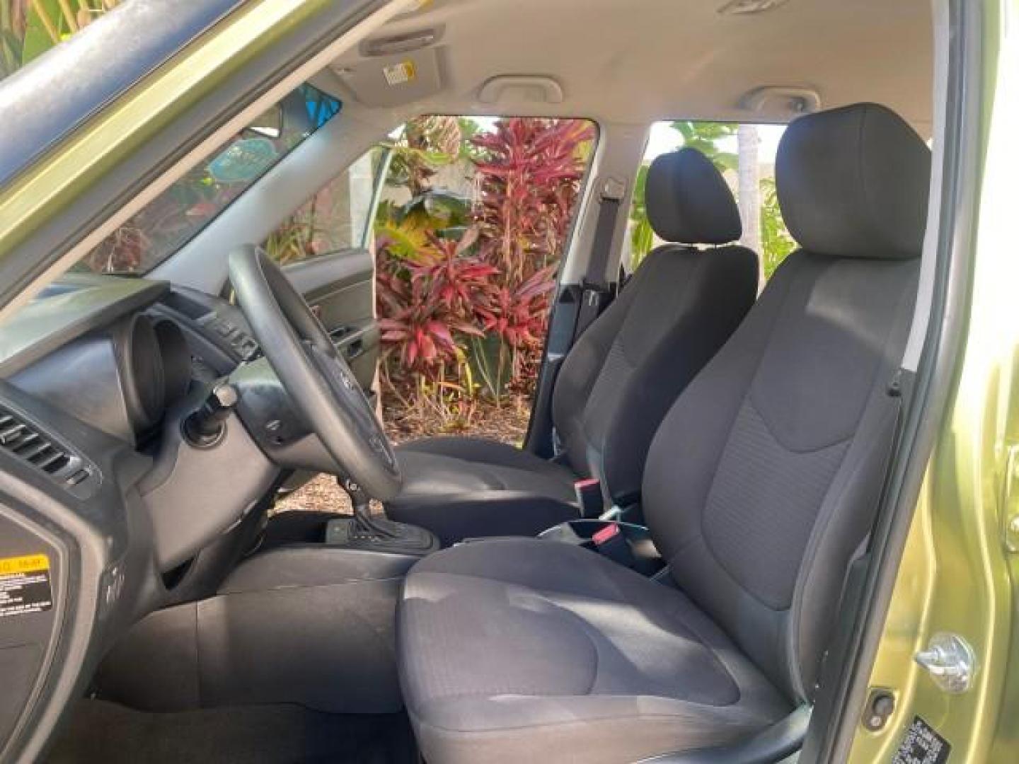 2013 Alien Pearl Metallic /Black seat trim Kia Soul LOW MILES 47,876 (KNDJT2A52D7) with an 1.6L DOHC GDI Dual-CVVT 16-Valve I4 Engine engine, Automatic transmission, located at 4701 North Dixie Hwy, Pompano Beach, FL, 33064, (954) 422-2889, 26.240938, -80.123474 - OUR WEBPAGE FLORIDACARS1.COM HAS OVER 100 PHOTOS AND FREE CARFAX LINK 2013 KIA SOUL VIN: KNDJT2A52D7532347 K N D J T 2 A 5 2 D 7 5 3 2 3 4 7 4 DOOR WAGON/SPORT UTILITY 1.6L I4 F DOHC 16V GASOLINE FRONT WHEEL DRIVE Features ABS Brakes Air Conditioning AM/FM Stereo Automatic Transmission Auxiliary Aud - Photo#10