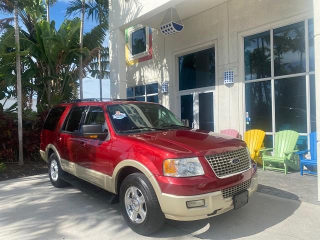 2006 Redfire Metallic /Medium Parchment Ford Expedition Eddie Bauer 1 OWNER FL (1FMPU17556L) with an 5.4L SOHC SEFI 24-Valve V8 Engine engine, Automatic transmission, located at 4701 North Dixie Hwy, Pompano Beach, FL, 33064, (954) 422-2889, 26.240938, -80.123474 - OUR WEBPAGE FLORIDACARS1.COM HAS OVER 100 PHOTOS AND FREE CARFAX LINK 2006 FORD EXPEDITION EDDIE BAUER VIN: 1FMPU17556LA63057 1 F M P U 1 7 5 5 6 L A 6 3 0 5 7 4 DOOR WAGON/SPORT UTILITY 5.4L V8 F SOHC GASOLINE REAR WHEEL DRIVE Top Features Alloy Wheels Leather Seats Memory Seat(s) Power Folding Thi - Photo#1