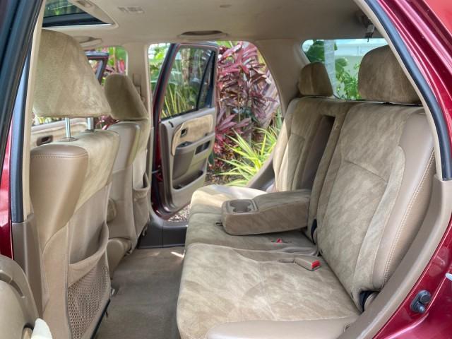 2003 Chianti Red Pearl /Saddle Honda CR-V EX 4WD NICE CLEAN SUNROOF (JHLRD78843C) with an 2.4L DOHC i-VTEC 16-Valve I4 Engine engine, Automatic transmission, located at 4701 North Dixie Hwy, Pompano Beach, FL, 33064, (954) 422-2889, 26.240938, -80.123474 - OUR WEBPAGE FLORIDACARS1.COM HAS OVER 100 PHOTOS AND FREE CARFAX LINK 2003 HONDA CR-V EX VIN: JHLRD78843C024323 J H L R D 7 8 8 4 3 C 0 2 4 3 2 3 4 DOOR WAGON/SPORT UTILITY 2.4L I4 F DOHC GASOLINE ALL WHEEL DRIVE Basic Features ABS Brakes AM/FM Stereo Air Conditioning Automatic Transmission Sunroof - Photo#14