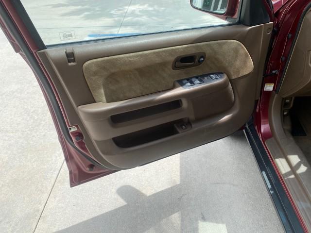 2003 Chianti Red Pearl /Saddle Honda CR-V EX 4WD NICE CLEAN SUNROOF (JHLRD78843C) with an 2.4L DOHC i-VTEC 16-Valve I4 Engine engine, Automatic transmission, located at 4701 North Dixie Hwy, Pompano Beach, FL, 33064, (954) 422-2889, 26.240938, -80.123474 - OUR WEBPAGE FLORIDACARS1.COM HAS OVER 100 PHOTOS AND FREE CARFAX LINK 2003 HONDA CR-V EX VIN: JHLRD78843C024323 J H L R D 7 8 8 4 3 C 0 2 4 3 2 3 4 DOOR WAGON/SPORT UTILITY 2.4L I4 F DOHC GASOLINE ALL WHEEL DRIVE Basic Features ABS Brakes AM/FM Stereo Air Conditioning Automatic Transmission Sunroof - Photo#30