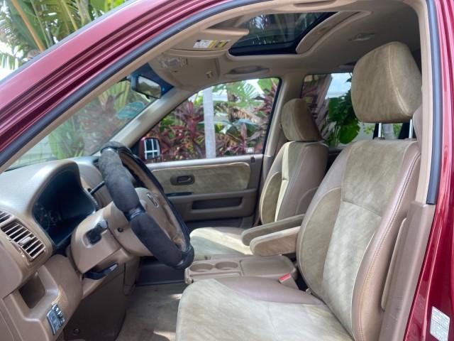 2003 Chianti Red Pearl /Saddle Honda CR-V EX 4WD NICE CLEAN SUNROOF (JHLRD78843C) with an 2.4L DOHC i-VTEC 16-Valve I4 Engine engine, Automatic transmission, located at 4701 North Dixie Hwy, Pompano Beach, FL, 33064, (954) 422-2889, 26.240938, -80.123474 - OUR WEBPAGE FLORIDACARS1.COM HAS OVER 100 PHOTOS AND FREE CARFAX LINK 2003 HONDA CR-V EX VIN: JHLRD78843C024323 J H L R D 7 8 8 4 3 C 0 2 4 3 2 3 4 DOOR WAGON/SPORT UTILITY 2.4L I4 F DOHC GASOLINE ALL WHEEL DRIVE Basic Features ABS Brakes AM/FM Stereo Air Conditioning Automatic Transmission Sunroof - Photo#32