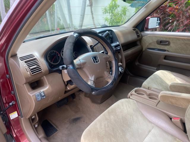 2003 Chianti Red Pearl /Saddle Honda CR-V EX 4WD NICE CLEAN SUNROOF (JHLRD78843C) with an 2.4L DOHC i-VTEC 16-Valve I4 Engine engine, Automatic transmission, located at 4701 North Dixie Hwy, Pompano Beach, FL, 33064, (954) 422-2889, 26.240938, -80.123474 - OUR WEBPAGE FLORIDACARS1.COM HAS OVER 100 PHOTOS AND FREE CARFAX LINK 2003 HONDA CR-V EX VIN: JHLRD78843C024323 J H L R D 7 8 8 4 3 C 0 2 4 3 2 3 4 DOOR WAGON/SPORT UTILITY 2.4L I4 F DOHC GASOLINE ALL WHEEL DRIVE Basic Features ABS Brakes AM/FM Stereo Air Conditioning Automatic Transmission Sunroof - Photo#36