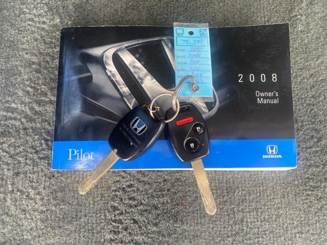 2008 Formal Black /Gray Honda Pilot EX-L 1 OWNER FL LOW-MILES 75,415 (5FNYF28548B) with an 3.5L SOHC MPFI 24-Valve i-VTEC V6 Engine engine, Automatic transmission, located at 4701 North Dixie Hwy, Pompano Beach, FL, 33064, (954) 422-2889, 26.240938, -80.123474 - OUR WEBPAGE FLORIDACARS1.COM HAS OVER 100 PHOTOS AND FREE CARFAX LINK 2008 HONDA PILOT EX-L VIN: 5FNYF28548B019659 5 F N Y F 2 8 5 4 8 B 0 1 9 6 5 9 4 DOOR WAGON/SPORT UTILITY 3.5L V6 F SOHC 24V GASOLINE FRONT WHEEL DRIVE Features ABS Brakes Air Conditioning Alloy Wheels AM/FM Stereo Automatic Trans - Photo#23