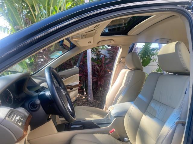 2010 Crystal Black Pearl /Ivory Honda Accord Sdn EX-L LOW MILES 68,167 (1HGCP3F8XAA) with an 3.5L SOHC MPFI 24-Valve i-VTEC V6 Engine engine, Automatic transmission, located at 4701 North Dixie Hwy, Pompano Beach, FL, 33064, (954) 422-2889, 26.240938, -80.123474 - OUR WEBPAGE FLORIDACARS1.COM HAS OVER 100 PHOTOS AND FREE CARFAX LINK 2010 HONDA ACCORD EX-L V6 VIN: 1HGCP3F8XAA027761 1 H G C P 3 F 8 X A A 0 2 7 7 6 1 SEDAN 4 DR 3.5L V6 F SOHC 24V GASOLINE FRONT WHEEL DRIVE Features ABS Brakes Air Conditioning Alloy Wheels AM/FM Stereo Automatic Transmission Auxi - Photo#10