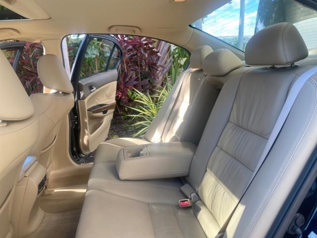 2010 Crystal Black Pearl /Ivory Honda Accord Sdn EX-L LOW MILES 68,167 (1HGCP3F8XAA) with an 3.5L SOHC MPFI 24-Valve i-VTEC V6 Engine engine, Automatic transmission, located at 4701 North Dixie Hwy, Pompano Beach, FL, 33064, (954) 422-2889, 26.240938, -80.123474 - OUR WEBPAGE FLORIDACARS1.COM HAS OVER 100 PHOTOS AND FREE CARFAX LINK 2010 HONDA ACCORD EX-L V6 VIN: 1HGCP3F8XAA027761 1 H G C P 3 F 8 X A A 0 2 7 7 6 1 SEDAN 4 DR 3.5L V6 F SOHC 24V GASOLINE FRONT WHEEL DRIVE Features ABS Brakes Air Conditioning Alloy Wheels AM/FM Stereo Automatic Transmission Auxi - Photo#14