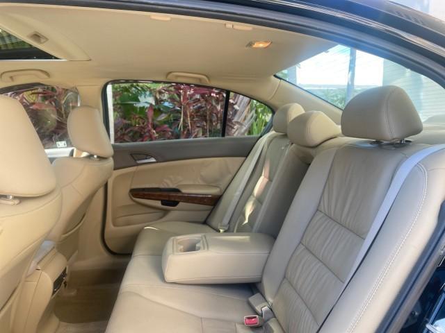 2010 Crystal Black Pearl /Ivory Honda Accord Sdn EX-L LOW MILES 68,167 (1HGCP3F8XAA) with an 3.5L SOHC MPFI 24-Valve i-VTEC V6 Engine engine, Automatic transmission, located at 4701 North Dixie Hwy, Pompano Beach, FL, 33064, (954) 422-2889, 26.240938, -80.123474 - OUR WEBPAGE FLORIDACARS1.COM HAS OVER 100 PHOTOS AND FREE CARFAX LINK 2010 HONDA ACCORD EX-L V6 VIN: 1HGCP3F8XAA027761 1 H G C P 3 F 8 X A A 0 2 7 7 6 1 SEDAN 4 DR 3.5L V6 F SOHC 24V GASOLINE FRONT WHEEL DRIVE Features ABS Brakes Air Conditioning Alloy Wheels AM/FM Stereo Automatic Transmission Auxi - Photo#67