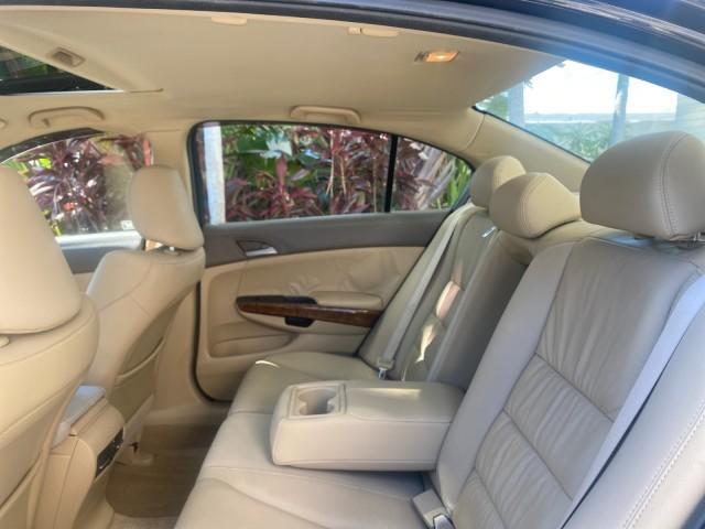 2010 Crystal Black Pearl /Ivory Honda Accord Sdn EX-L LOW MILES 68,167 (1HGCP3F8XAA) with an 3.5L SOHC MPFI 24-Valve i-VTEC V6 Engine engine, Automatic transmission, located at 4701 North Dixie Hwy, Pompano Beach, FL, 33064, (954) 422-2889, 26.240938, -80.123474 - OUR WEBPAGE FLORIDACARS1.COM HAS OVER 100 PHOTOS AND FREE CARFAX LINK 2010 HONDA ACCORD EX-L V6 VIN: 1HGCP3F8XAA027761 1 H G C P 3 F 8 X A A 0 2 7 7 6 1 SEDAN 4 DR 3.5L V6 F SOHC 24V GASOLINE FRONT WHEEL DRIVE Features ABS Brakes Air Conditioning Alloy Wheels AM/FM Stereo Automatic Transmission Auxi - Photo#68