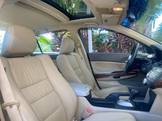 2010 Crystal Black Pearl /Ivory Honda Accord Sdn EX-L LOW MILES 68,167 (1HGCP3F8XAA) with an 3.5L SOHC MPFI 24-Valve i-VTEC V6 Engine engine, Automatic transmission, located at 4701 North Dixie Hwy, Pompano Beach, FL, 33064, (954) 422-2889, 26.240938, -80.123474 - OUR WEBPAGE FLORIDACARS1.COM HAS OVER 100 PHOTOS AND FREE CARFAX LINK 2010 HONDA ACCORD EX-L V6 VIN: 1HGCP3F8XAA027761 1 H G C P 3 F 8 X A A 0 2 7 7 6 1 SEDAN 4 DR 3.5L V6 F SOHC 24V GASOLINE FRONT WHEEL DRIVE Features ABS Brakes Air Conditioning Alloy Wheels AM/FM Stereo Automatic Transmission Auxi - Photo#99