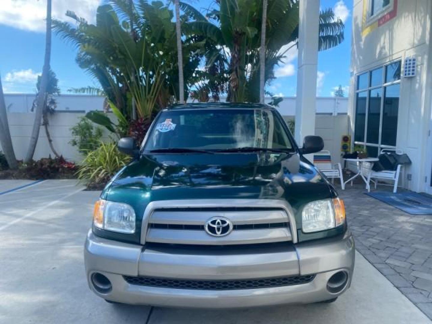 2003 Imperial Jade Mica /Oak Toyota Tundra LOW MILES 65,744 1 OWNER FL (5TBJN32173S) with an 3.4L DOHC EFI 24-Valve V6 Engine engine, Automatic transmission, located at 4701 North Dixie Hwy, Pompano Beach, FL, 33064, (954) 422-2889, 26.240938, -80.123474 - OUR WEBPAGE FLORIDACARS1.COM HAS OVER 100 PHOTOS AND FREE CARFAX LINK 2003 TOYOTA TUNDRA VIN: 5TBJN32173S387816 5 T B J N 3 2 1 7 3 S 3 8 7 8 1 6 PICKUP 3.4L V6 F DOHC 24V GASOLINE REAR WHEEL DRIVE Features ABS Brakes Air Conditioning AM/FM Stereo Automatic Transmission Bed Liner CD Audio Cloth Seat - Photo#2