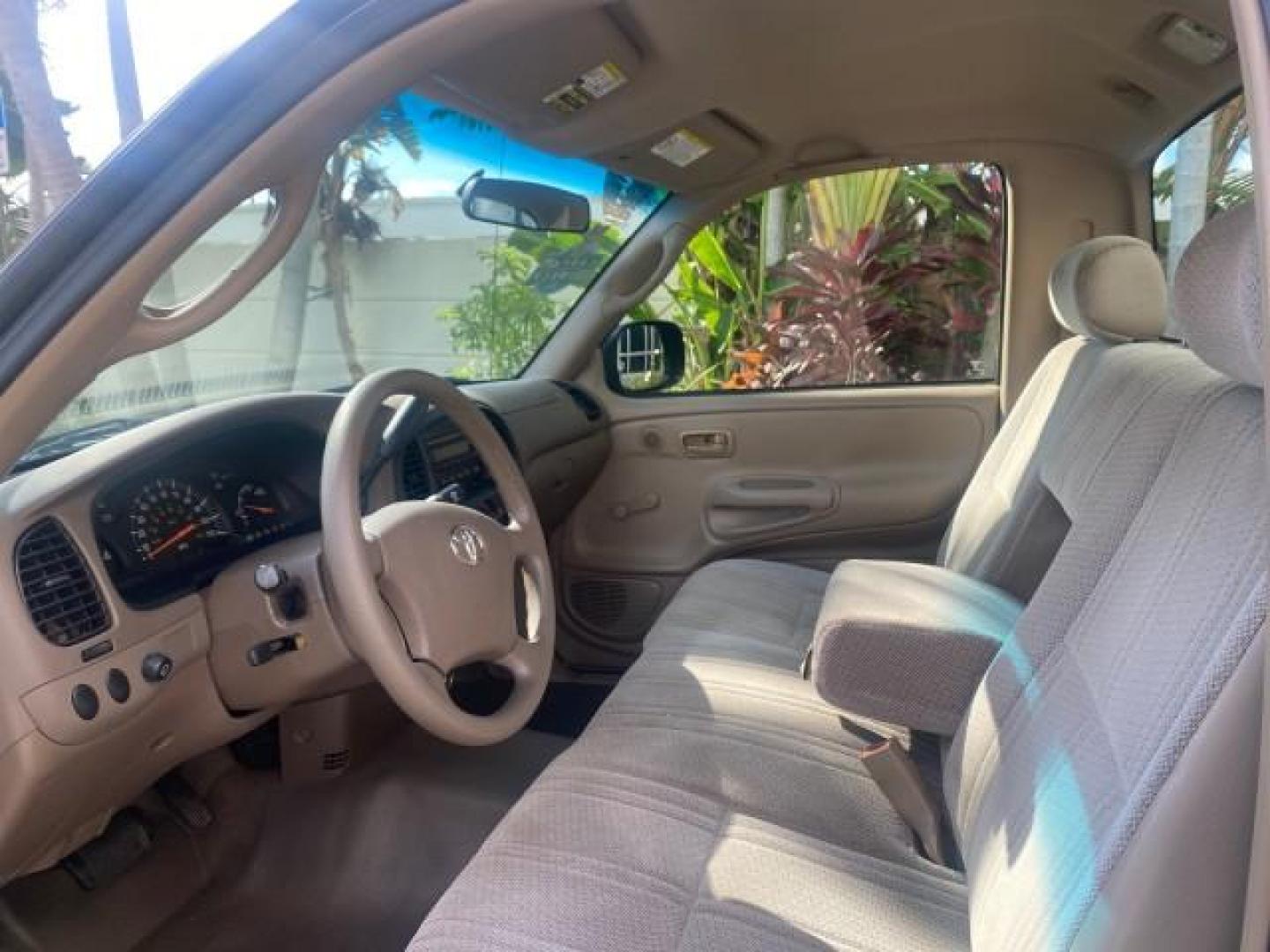 2003 Imperial Jade Mica /Oak Toyota Tundra LOW MILES 65,744 1 OWNER FL (5TBJN32173S) with an 3.4L DOHC EFI 24-Valve V6 Engine engine, Automatic transmission, located at 4701 North Dixie Hwy, Pompano Beach, FL, 33064, (954) 422-2889, 26.240938, -80.123474 - OUR WEBPAGE FLORIDACARS1.COM HAS OVER 100 PHOTOS AND FREE CARFAX LINK 2003 TOYOTA TUNDRA VIN: 5TBJN32173S387816 5 T B J N 3 2 1 7 3 S 3 8 7 8 1 6 PICKUP 3.4L V6 F DOHC 24V GASOLINE REAR WHEEL DRIVE Features ABS Brakes Air Conditioning AM/FM Stereo Automatic Transmission Bed Liner CD Audio Cloth Seat - Photo#45
