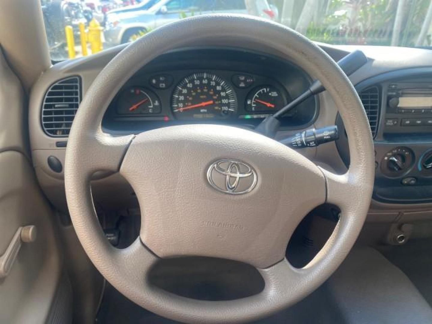 2003 Imperial Jade Mica /Oak Toyota Tundra LOW MILES 65,744 1 OWNER FL (5TBJN32173S) with an 3.4L DOHC EFI 24-Valve V6 Engine engine, Automatic transmission, located at 4701 North Dixie Hwy, Pompano Beach, FL, 33064, (954) 422-2889, 26.240938, -80.123474 - OUR WEBPAGE FLORIDACARS1.COM HAS OVER 100 PHOTOS AND FREE CARFAX LINK 2003 TOYOTA TUNDRA VIN: 5TBJN32173S387816 5 T B J N 3 2 1 7 3 S 3 8 7 8 1 6 PICKUP 3.4L V6 F DOHC 24V GASOLINE REAR WHEEL DRIVE Features ABS Brakes Air Conditioning AM/FM Stereo Automatic Transmission Bed Liner CD Audio Cloth Seat - Photo#48