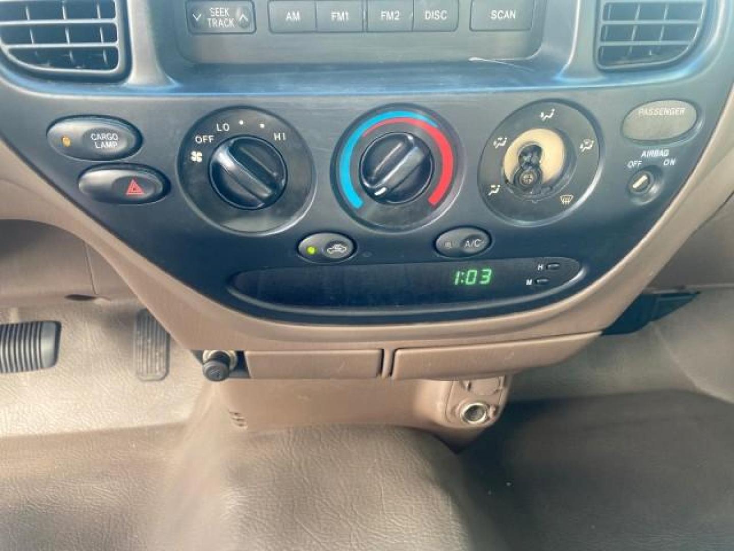 2003 Imperial Jade Mica /Oak Toyota Tundra LOW MILES 65,744 1 OWNER FL (5TBJN32173S) with an 3.4L DOHC EFI 24-Valve V6 Engine engine, Automatic transmission, located at 4701 North Dixie Hwy, Pompano Beach, FL, 33064, (954) 422-2889, 26.240938, -80.123474 - OUR WEBPAGE FLORIDACARS1.COM HAS OVER 100 PHOTOS AND FREE CARFAX LINK 2003 TOYOTA TUNDRA VIN: 5TBJN32173S387816 5 T B J N 3 2 1 7 3 S 3 8 7 8 1 6 PICKUP 3.4L V6 F DOHC 24V GASOLINE REAR WHEEL DRIVE Features ABS Brakes Air Conditioning AM/FM Stereo Automatic Transmission Bed Liner CD Audio Cloth Seat - Photo#57