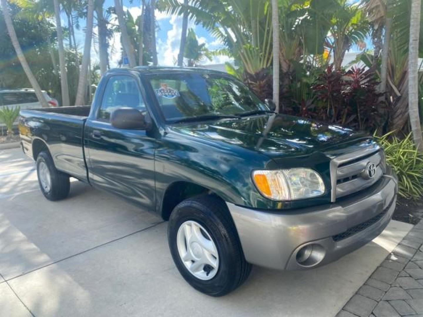 2003 Imperial Jade Mica /Oak Toyota Tundra LOW MILES 65,744 1 OWNER FL (5TBJN32173S) with an 3.4L DOHC EFI 24-Valve V6 Engine engine, Automatic transmission, located at 4701 North Dixie Hwy, Pompano Beach, FL, 33064, (954) 422-2889, 26.240938, -80.123474 - OUR WEBPAGE FLORIDACARS1.COM HAS OVER 100 PHOTOS AND FREE CARFAX LINK 2003 TOYOTA TUNDRA VIN: 5TBJN32173S387816 5 T B J N 3 2 1 7 3 S 3 8 7 8 1 6 PICKUP 3.4L V6 F DOHC 24V GASOLINE REAR WHEEL DRIVE Features ABS Brakes Air Conditioning AM/FM Stereo Automatic Transmission Bed Liner CD Audio Cloth Seat - Photo#94