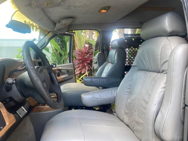 2004 Black /Medium Dark Pewter Chevrolet Express HANDICAP LIFT 1 OWNER FLORIDA HIGH TOP CONV VAN (1GBFG15T441) with an 5.3L Vortec 5300 V8 SFI Engine engine, Automatic transmission, located at 4701 North Dixie Hwy, Pompano Beach, FL, 33064, (954) 422-2889, 26.240938, -80.123474 - OUR WEBPAGE FLORIDACARS1.COM HAS OVER 100 PHOTOS AND FREE CARFAX LINK 2004 CHEVROLET EXPRESS G1500 HIGH TOP CONVERSION VAN WITH HANDICAP RAMP/LIFT VIN: 1GBFG15T441124744 THIS VAN COSTS $85,000 BRAND NEW WITH THE HANDICAP RAMP 1 G B F G 1 5 T 4 4 1 1 2 4 7 4 4 VAN 5.3L V8 F GASOLINE REAR WHEEL DRIVE - Photo#10