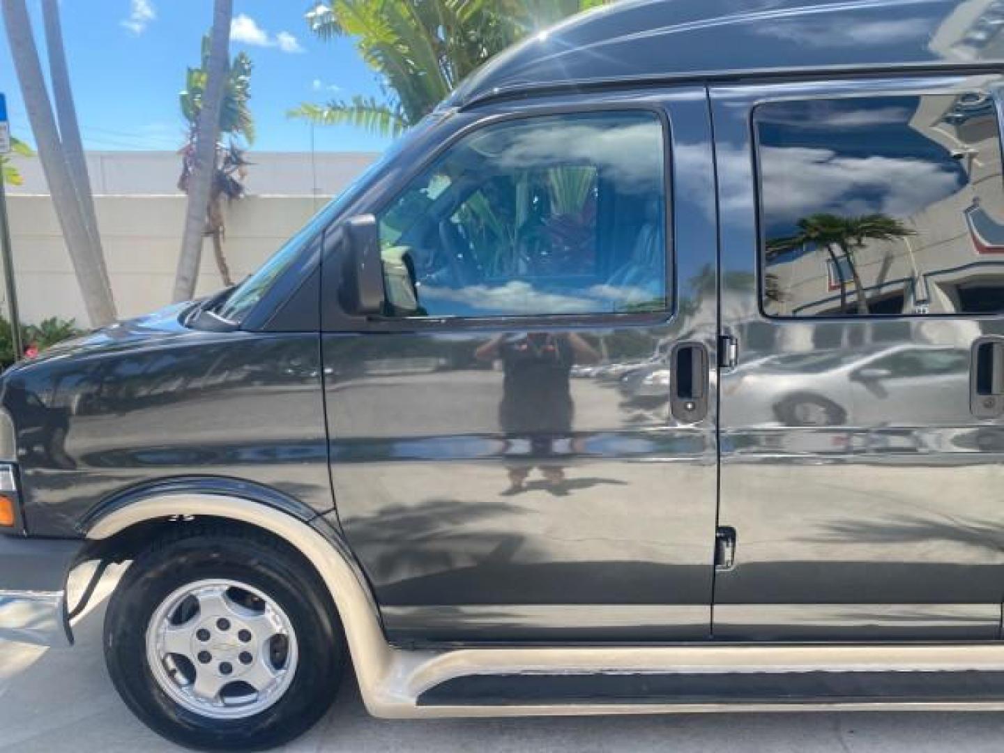 2004 Black /Medium Dark Pewter Chevrolet Express HANDICAP LIFT 1 OWNER FLORIDA HIGH TOP CONV VAN (1GBFG15T441) with an 5.3L Vortec 5300 V8 SFI Engine engine, Automatic transmission, located at 4701 North Dixie Hwy, Pompano Beach, FL, 33064, (954) 422-2889, 26.240938, -80.123474 - OUR WEBPAGE FLORIDACARS1.COM HAS OVER 100 PHOTOS AND FREE CARFAX LINK 2004 CHEVROLET EXPRESS G1500 HIGH TOP CONVERSION VAN WITH HANDICAP RAMP/LIFT VIN: 1GBFG15T441124744 THIS VAN COSTS $85,000 BRAND NEW WITH THE HANDICAP RAMP 1 G B F G 1 5 T 4 4 1 1 2 4 7 4 4 VAN 5.3L V8 F GASOLINE REAR WHEEL DRIVE - Photo#41