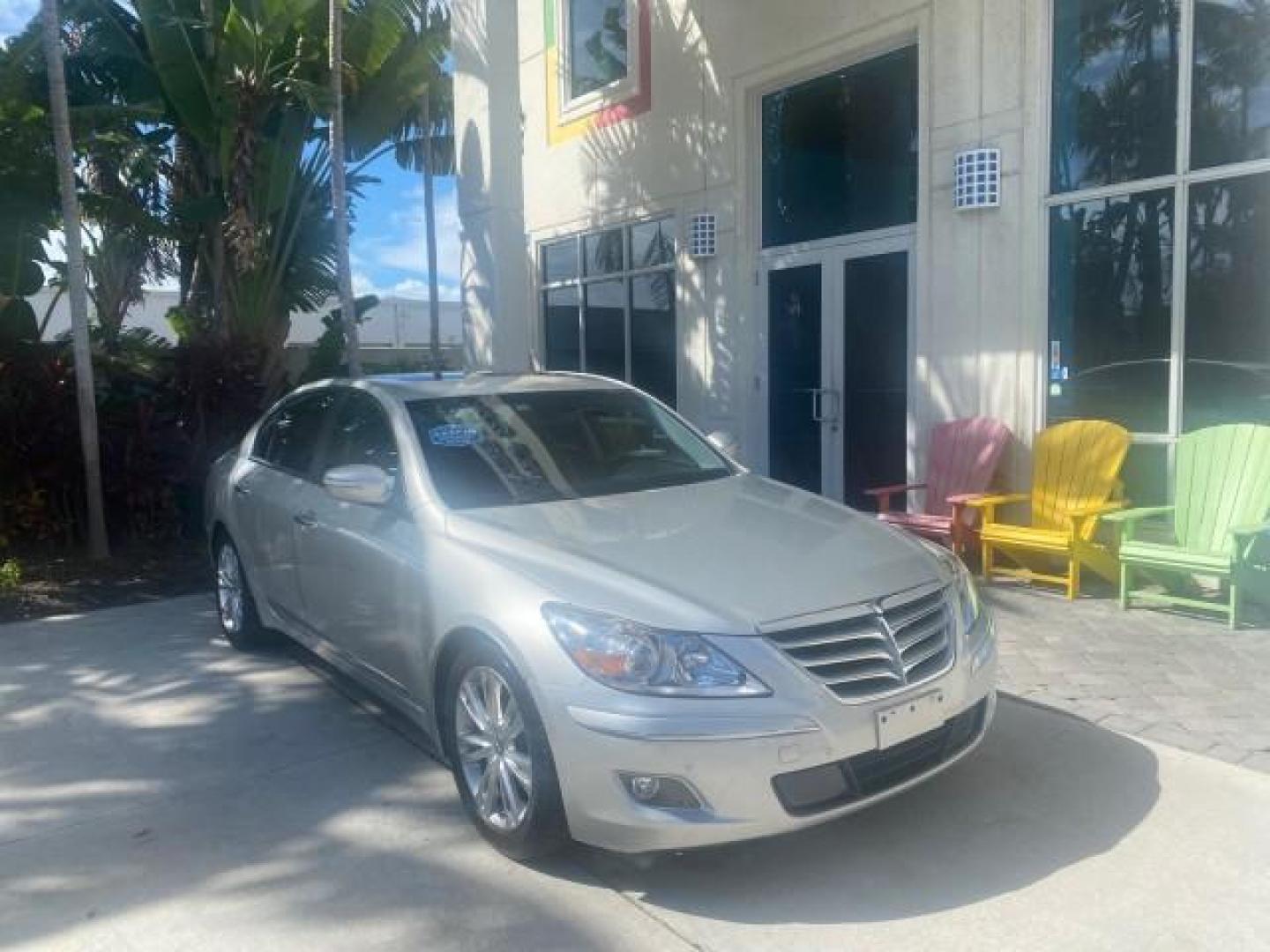 2010 Platinum Metallic /Jet black Hyundai Genesis LOW MILES 32,920 SUNROOF (KMHGC4DF8AU) with an 4.6L DOHC V8 Engine engine, Automatic transmission, located at 4701 North Dixie Hwy, Pompano Beach, FL, 33064, (954) 422-2889, 26.240938, -80.123474 - OUR WEBPAGE FLORIDACARS1.COM HAS OVER 100 PHOTOS AND FREE CARFAX LINK 2010 HYUNDAI GENESIS 4.6L V8 VIN: KMHGC4DF8AU101658 K M H G C 4 D F 8 A U 1 0 1 6 5 8 SEDAN 4 DR 4.6L V8 F DOHC 32V GASOLINE REAR WHEEL DRIVE Features A/C Seat(s) ABS Brakes Air Conditioning Alloy Wheels AM/FM Stereo Automated Cru - Photo#1