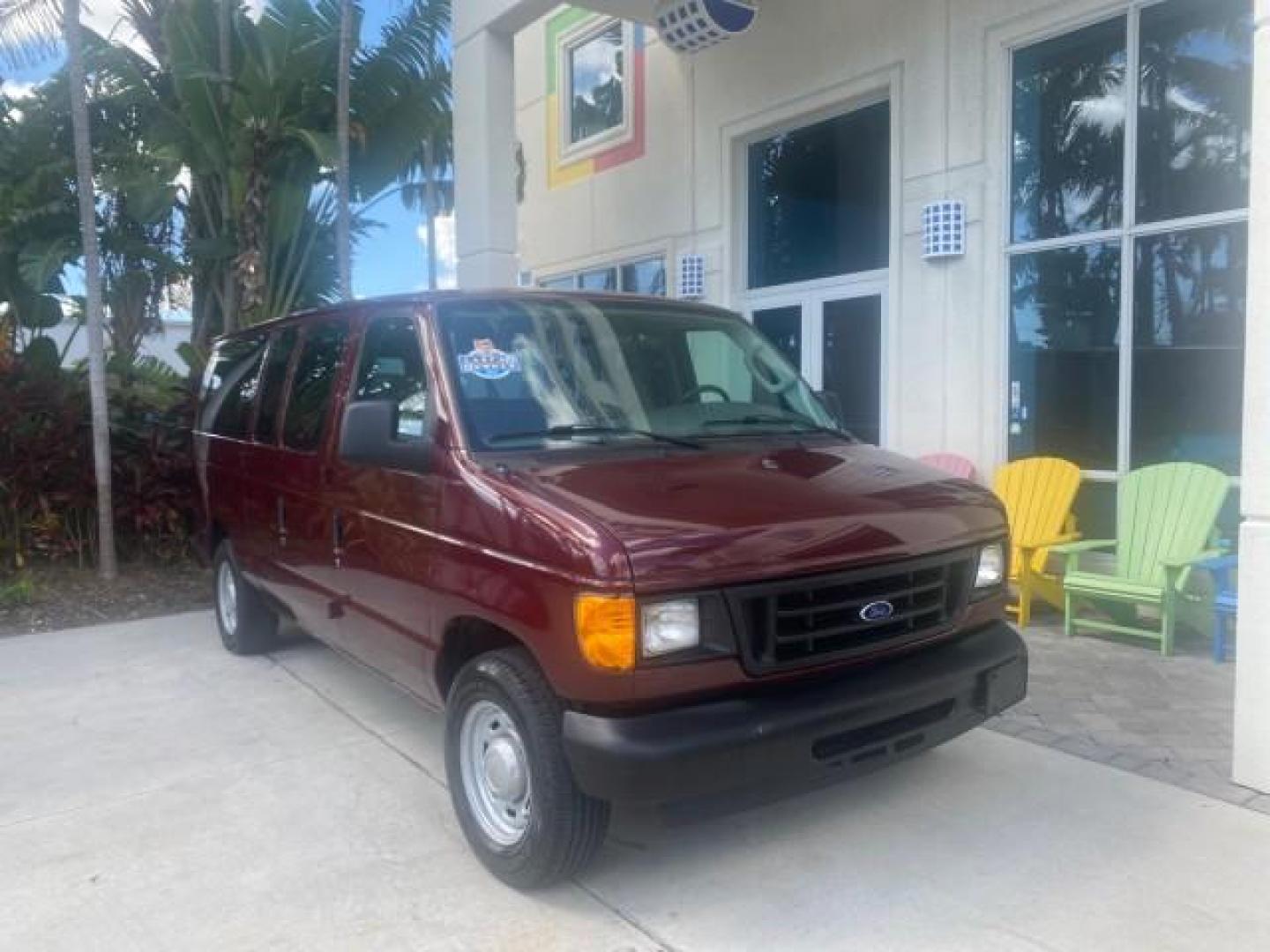 2006 Dark Toreador Red Metallic /Medium Flint Ford Econoline Wagon XLT 8 PASS LOW MILES 56290 (1FMRE11W06D) with an 4.6L EFI V8 Engine engine, Automatic transmission, located at 4701 North Dixie Hwy, Pompano Beach, FL, 33064, (954) 422-2889, 26.240938, -80.123474 - OUR WEBPAGE FLORIDACARS1.COM HAS OVER 100 PHOTOS AND FREE CARFAX LINK 2006 FORD E-SERIES E-150 XLT VIN: 1FMRE11W06DA64988 1 F M R E 1 1 W 0 6 D A 6 4 9 8 8 VAN 4.6L V8 F GASOLINE REAR WHEEL DRIVE Features ABS Brakes Air Conditioning AM/FM Stereo Automatic Transmission CD Audio Cruise Control Power L - Photo#1