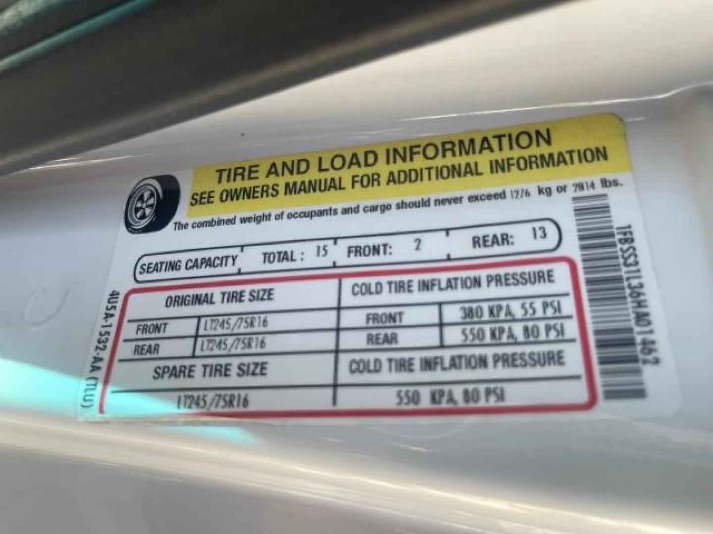 2006 Oxford White /Medium Flint Ford Econoline Wagon XLT LOW MILES 76,474 E350 15 PASS (1FBSS31L36H) with an 5.4L EFI V8 Engine engine, Automatic transmission, located at 4701 North Dixie Hwy, Pompano Beach, FL, 33064, (954) 422-2889, 26.240938, -80.123474 - OUR WEBPAGE FLORIDACARS1.COM HAS OVER 100 PHOTOS AND FREE CARFAX LINK 2006 FORD E-SERIES E-350 SD XLT 15 PASSENGER VAN NEW $29,805 VIN: 1FBSS31L36HA01462 1 F B S S 3 1 L 3 6 H A 0 1 4 6 2 VAN 5.4L V8 F GASOLINE REAR WHEEL DRIVE Features ABS Brakes Air Conditioning AM/FM Stereo Automatic Transmission - Photo#86