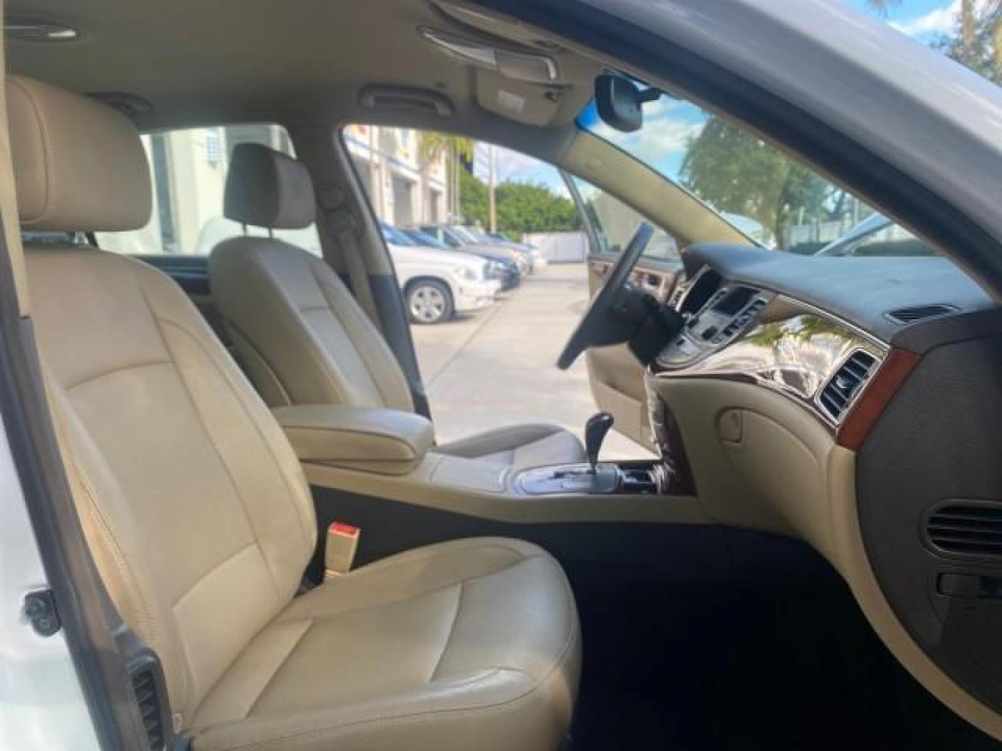 2013 White Satin Pearl /Saddle Hyundai Genesis 3.8L LOW MILES 33,576 (KMHGC4DD5DU) with an 3.8L DOHC GDI 24-Valve V6 Engine engine, Automatic transmission, located at 4701 North Dixie Hwy, Pompano Beach, FL, 33064, (954) 422-2889, 26.240938, -80.123474 - OUR WEBPAGE FLORIDACARS1.COM HAS OVER 100 PHOTOS AND FREE CARFAX LINK 2013 HYUNDAI GENESIS 3.8L VIN: KMHGC4DD5DU257871 K M H G C 4 D D 5 D U 2 5 7 8 7 1 SEDAN 4 DR 3.8L V6 F DOHC 24V GASOLINE REAR WHEEL DRIVE Features ABS Brakes Air Conditioning Alloy Wheels AM/FM Stereo Automatic Transmission Auxil - Photo#12
