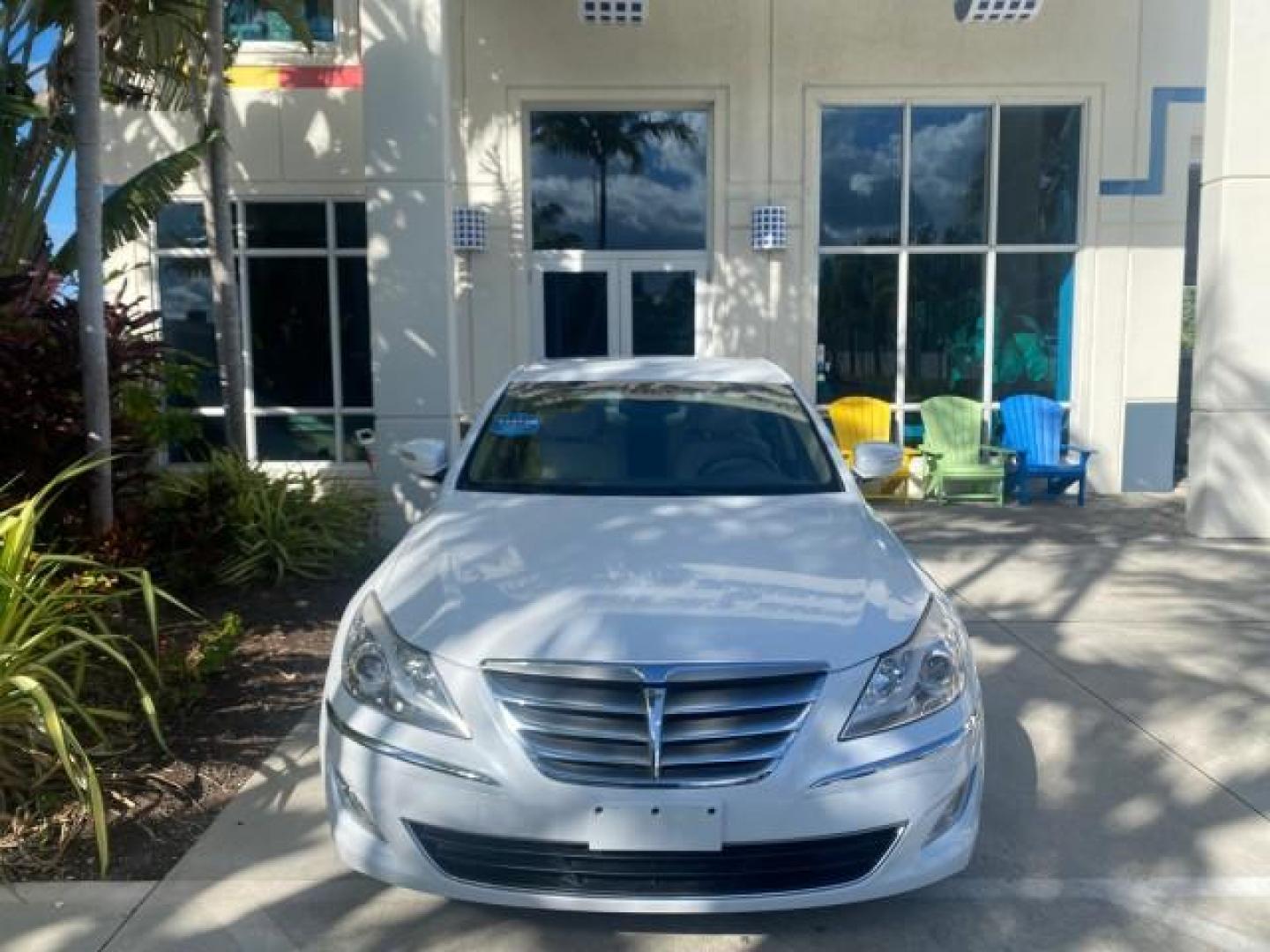 2013 White Satin Pearl /Saddle Hyundai Genesis 3.8L LOW MILES 33,576 (KMHGC4DD5DU) with an 3.8L DOHC GDI 24-Valve V6 Engine engine, Automatic transmission, located at 4701 North Dixie Hwy, Pompano Beach, FL, 33064, (954) 422-2889, 26.240938, -80.123474 - OUR WEBPAGE FLORIDACARS1.COM HAS OVER 100 PHOTOS AND FREE CARFAX LINK 2013 HYUNDAI GENESIS 3.8L VIN: KMHGC4DD5DU257871 K M H G C 4 D D 5 D U 2 5 7 8 7 1 SEDAN 4 DR 3.8L V6 F DOHC 24V GASOLINE REAR WHEEL DRIVE Features ABS Brakes Air Conditioning Alloy Wheels AM/FM Stereo Automatic Transmission Auxil - Photo#28