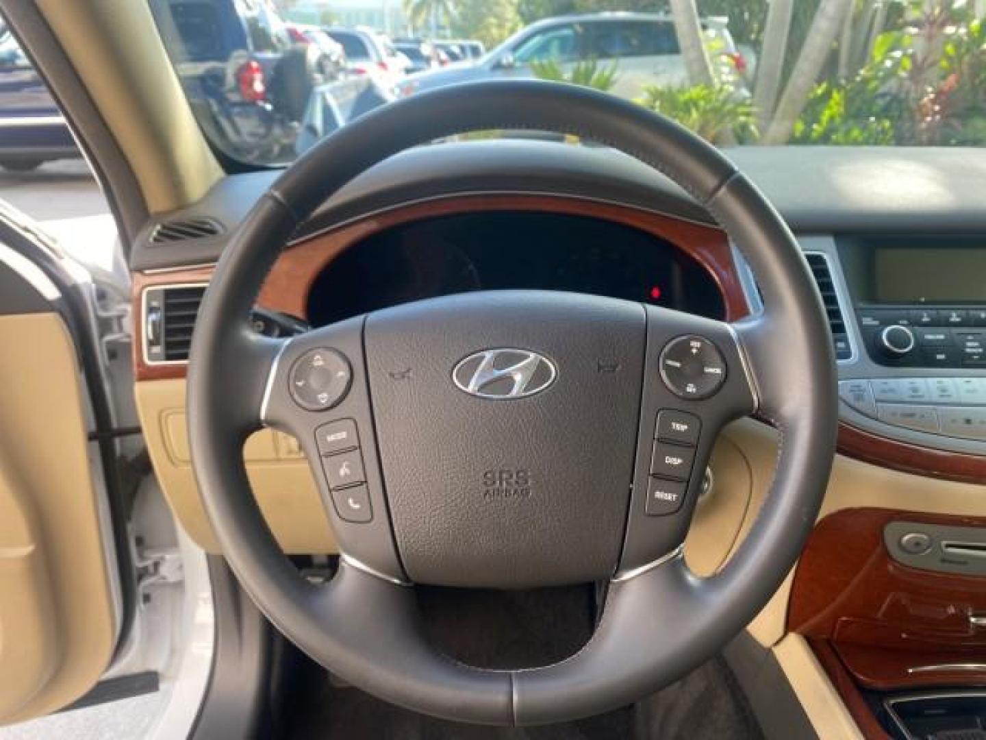 2013 White Satin Pearl /Saddle Hyundai Genesis 3.8L LOW MILES 33,576 (KMHGC4DD5DU) with an 3.8L DOHC GDI 24-Valve V6 Engine engine, Automatic transmission, located at 4701 North Dixie Hwy, Pompano Beach, FL, 33064, (954) 422-2889, 26.240938, -80.123474 - OUR WEBPAGE FLORIDACARS1.COM HAS OVER 100 PHOTOS AND FREE CARFAX LINK 2013 HYUNDAI GENESIS 3.8L VIN: KMHGC4DD5DU257871 K M H G C 4 D D 5 D U 2 5 7 8 7 1 SEDAN 4 DR 3.8L V6 F DOHC 24V GASOLINE REAR WHEEL DRIVE Features ABS Brakes Air Conditioning Alloy Wheels AM/FM Stereo Automatic Transmission Auxil - Photo#48