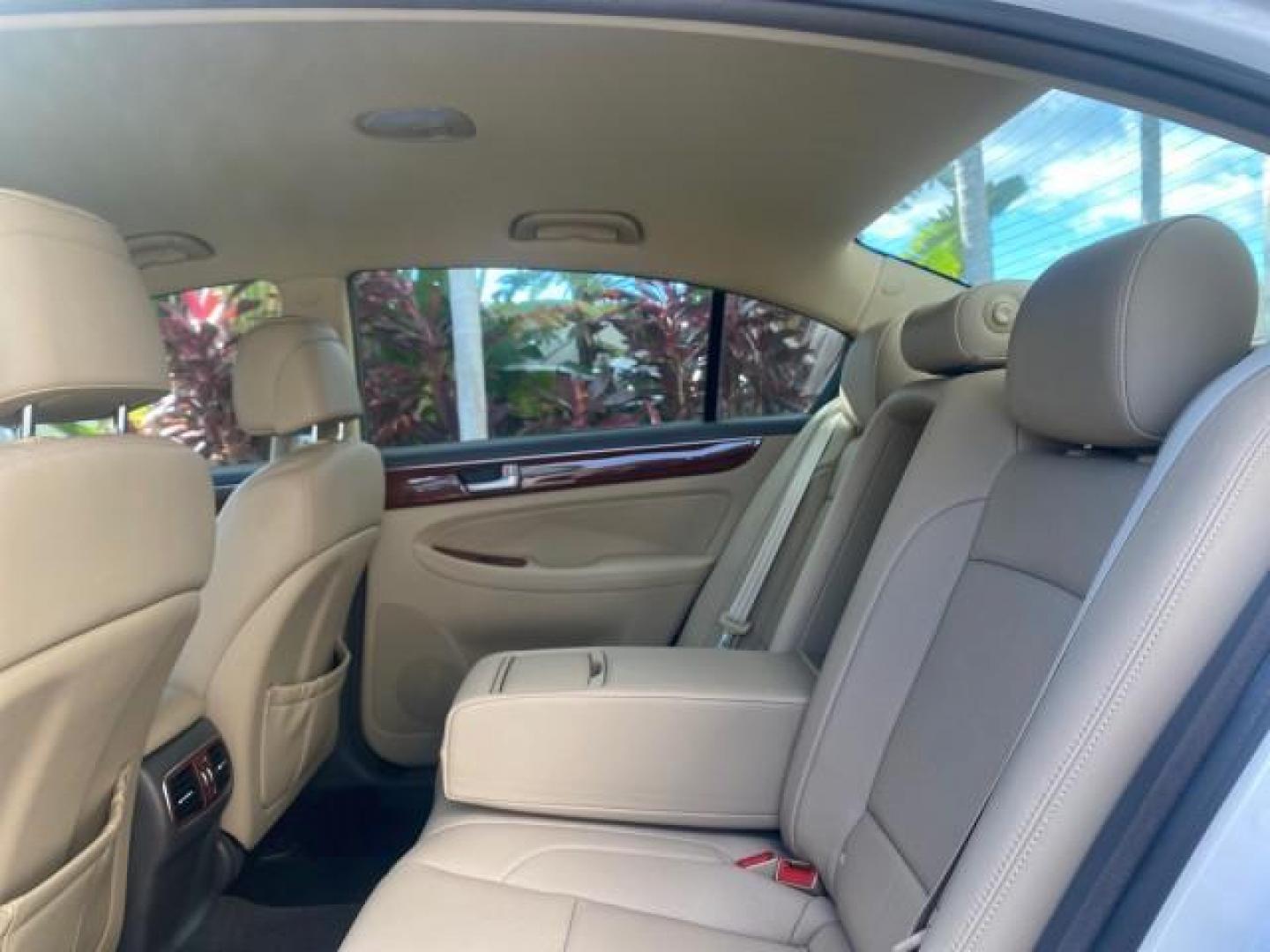 2013 White Satin Pearl /Saddle Hyundai Genesis 3.8L LOW MILES 33,576 (KMHGC4DD5DU) with an 3.8L DOHC GDI 24-Valve V6 Engine engine, Automatic transmission, located at 4701 North Dixie Hwy, Pompano Beach, FL, 33064, (954) 422-2889, 26.240938, -80.123474 - OUR WEBPAGE FLORIDACARS1.COM HAS OVER 100 PHOTOS AND FREE CARFAX LINK 2013 HYUNDAI GENESIS 3.8L VIN: KMHGC4DD5DU257871 K M H G C 4 D D 5 D U 2 5 7 8 7 1 SEDAN 4 DR 3.8L V6 F DOHC 24V GASOLINE REAR WHEEL DRIVE Features ABS Brakes Air Conditioning Alloy Wheels AM/FM Stereo Automatic Transmission Auxil - Photo#73