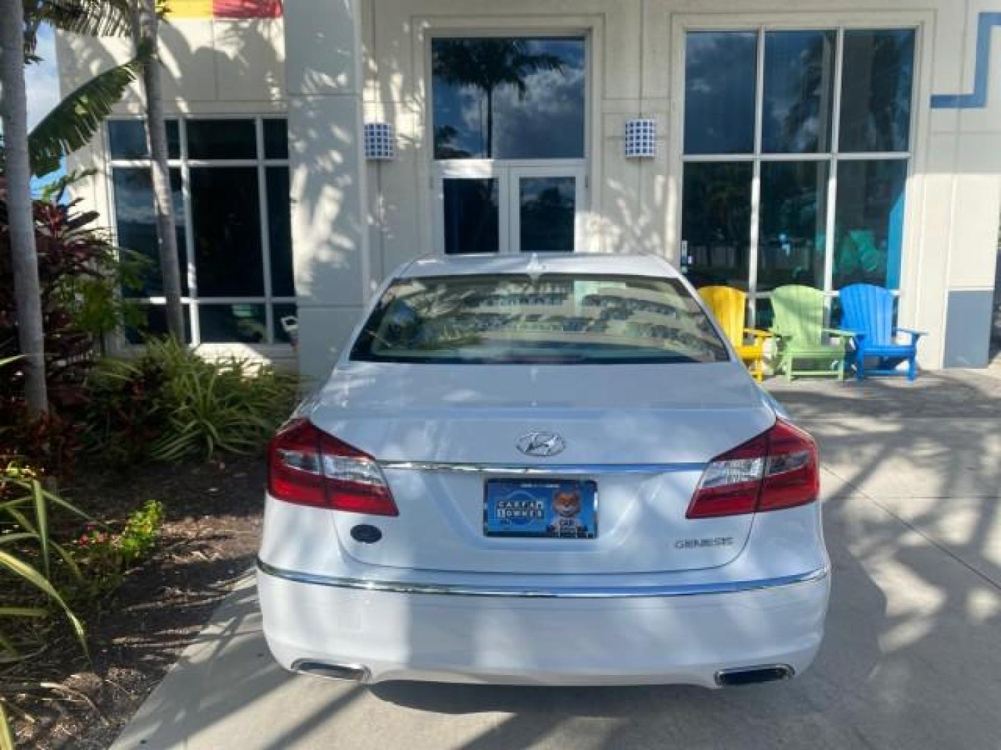 2013 White Satin Pearl /Saddle Hyundai Genesis 3.8L LOW MILES 33,576 (KMHGC4DD5DU) with an 3.8L DOHC GDI 24-Valve V6 Engine engine, Automatic transmission, located at 4701 North Dixie Hwy, Pompano Beach, FL, 33064, (954) 422-2889, 26.240938, -80.123474 - OUR WEBPAGE FLORIDACARS1.COM HAS OVER 100 PHOTOS AND FREE CARFAX LINK 2013 HYUNDAI GENESIS 3.8L VIN: KMHGC4DD5DU257871 K M H G C 4 D D 5 D U 2 5 7 8 7 1 SEDAN 4 DR 3.8L V6 F DOHC 24V GASOLINE REAR WHEEL DRIVE Features ABS Brakes Air Conditioning Alloy Wheels AM/FM Stereo Automatic Transmission Auxil - Photo#95